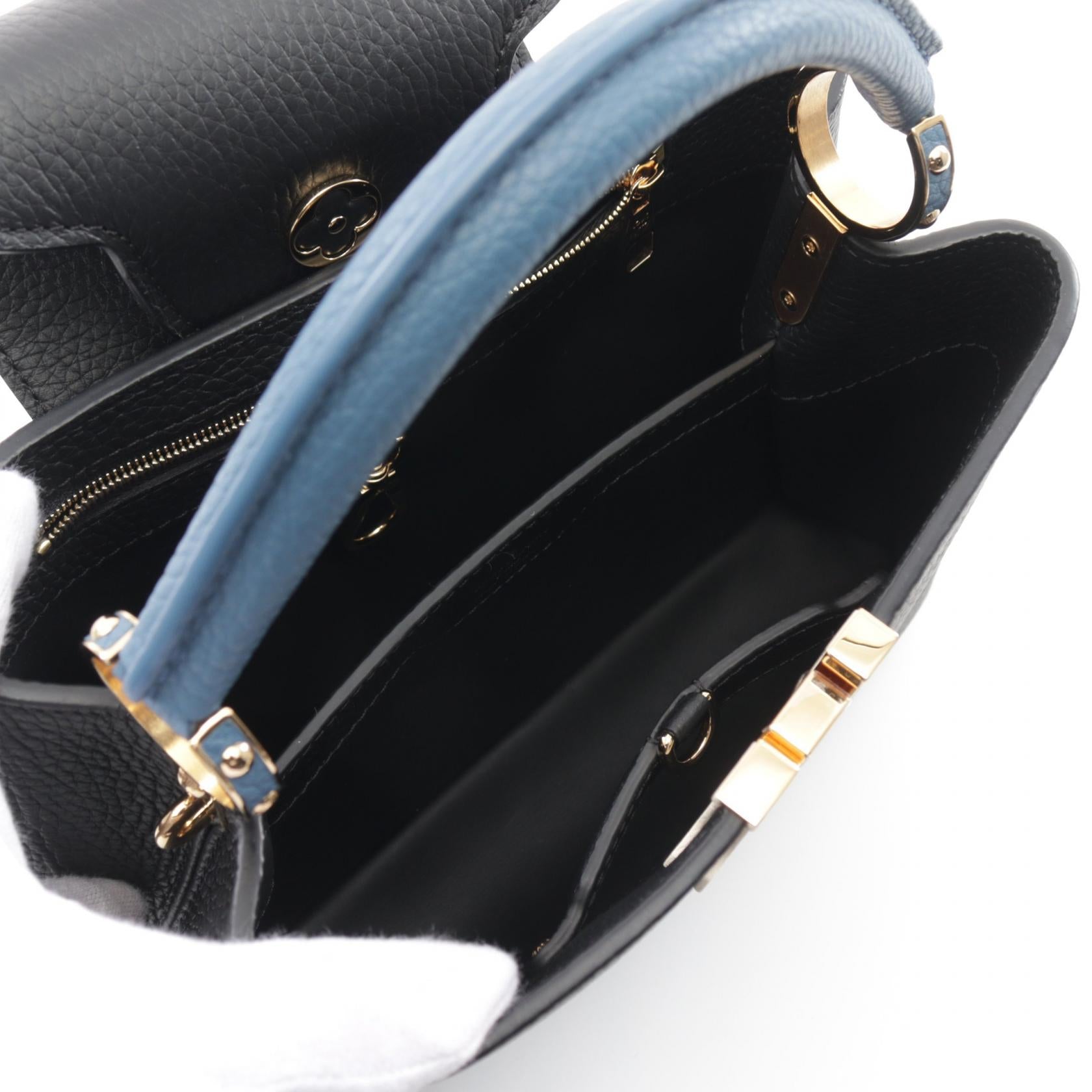 LOUIS VUITTON Taurillon Capucines BB手挽肩背兩用袋」
