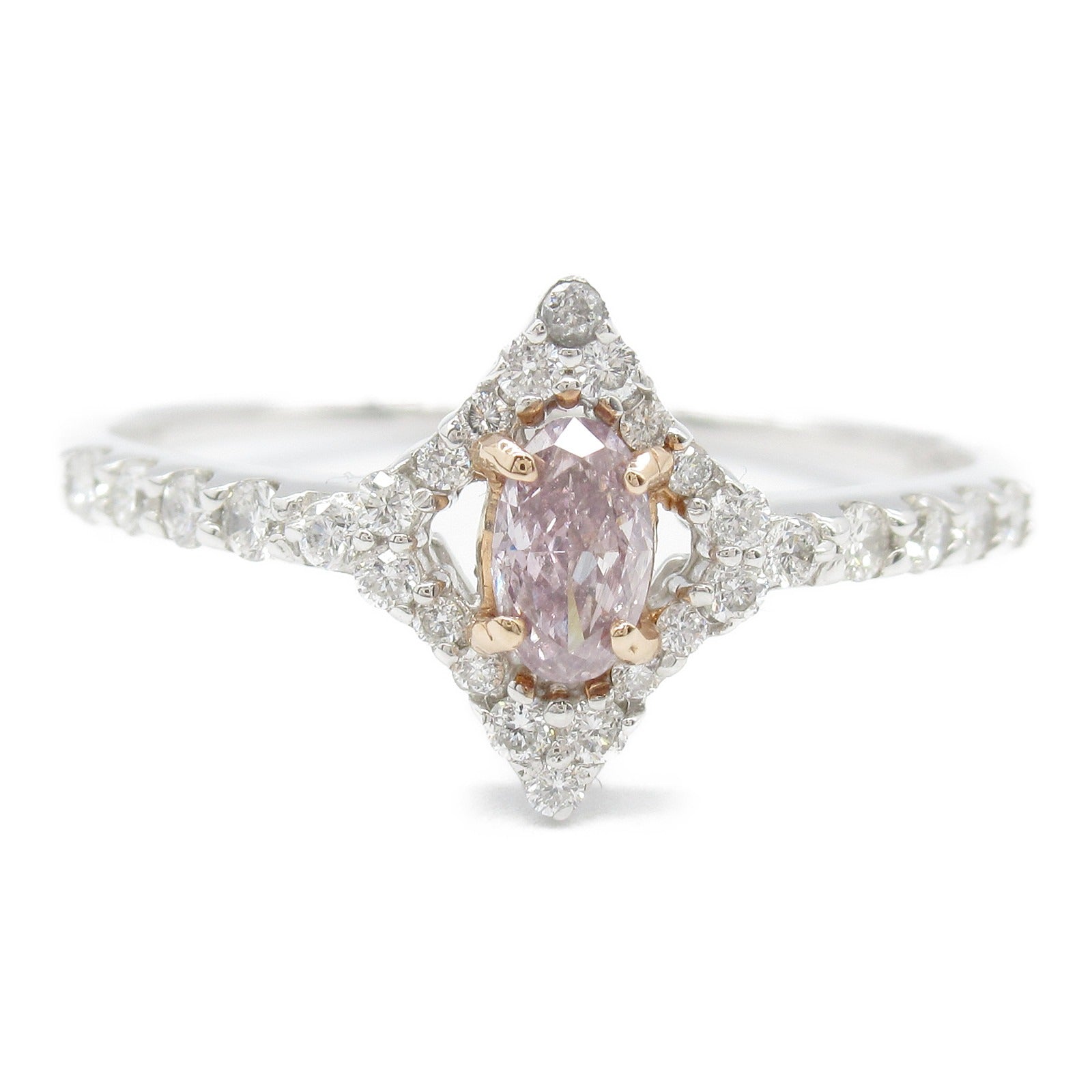 JEWELRY 18K白金/PT900鉑金Diamond Ring鑽石戒指US#7.5