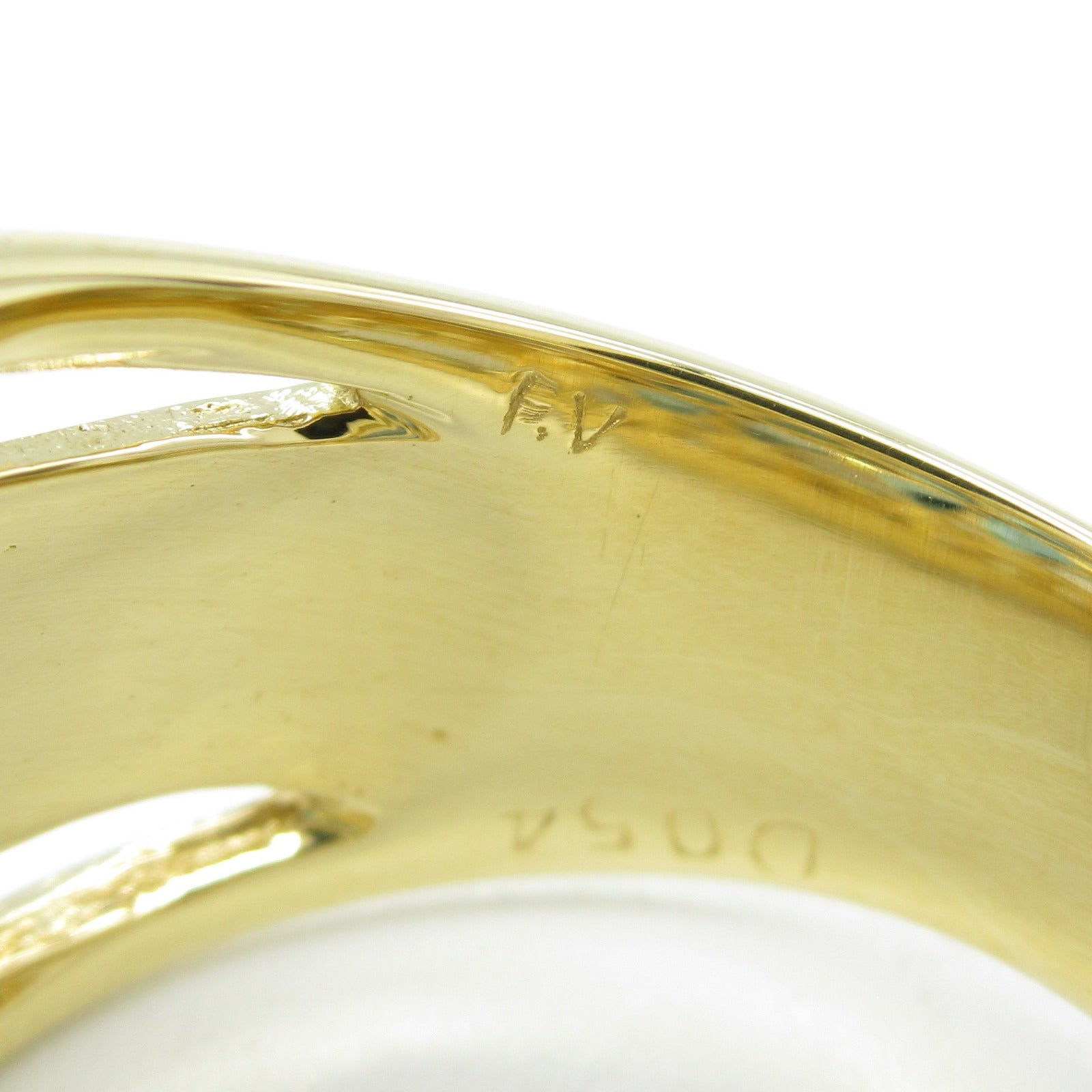 JEWELRY 18K黃金Blue Topaz Diamond Ring戒指US#6