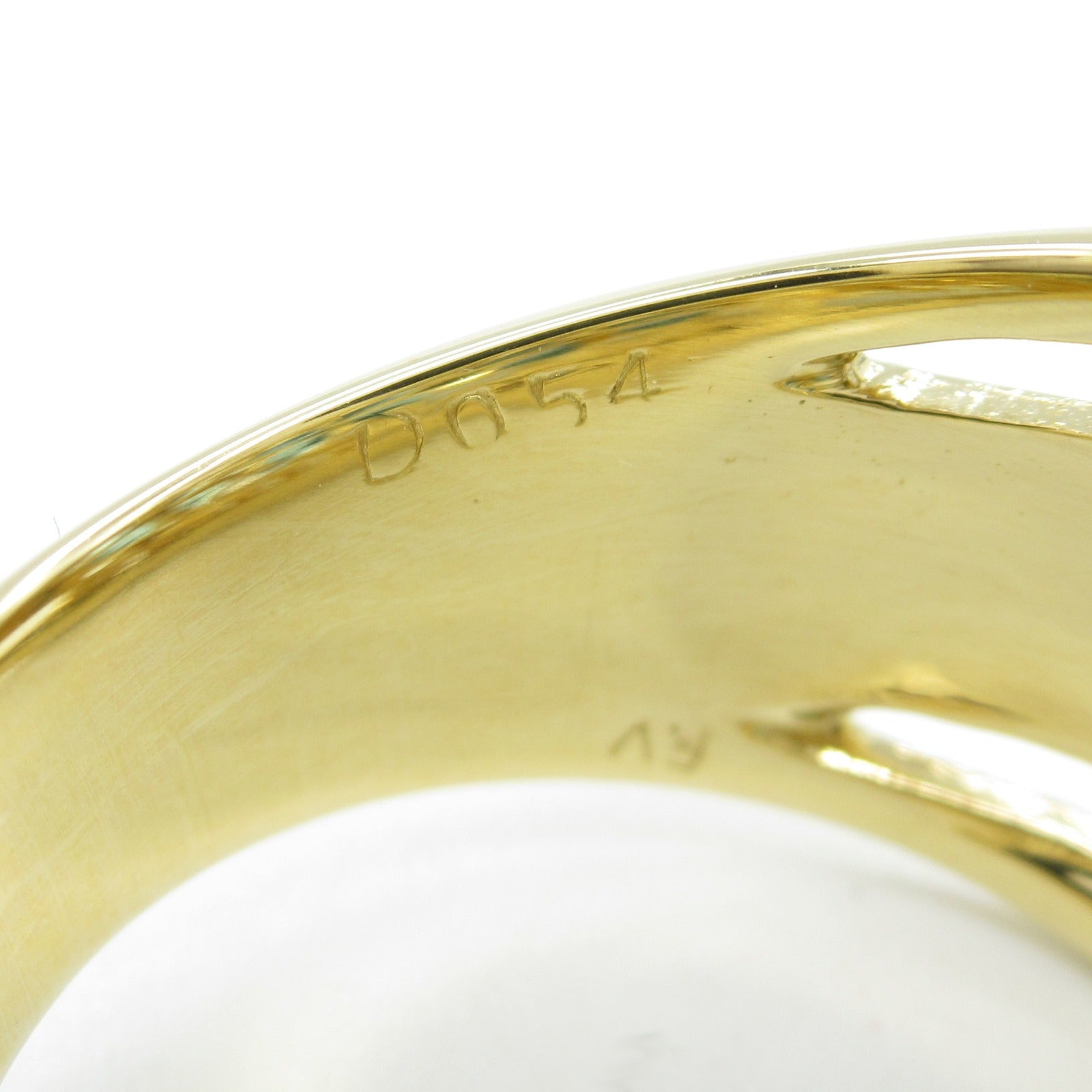 JEWELRY 18K黃金Blue Topaz Diamond Ring戒指US#6