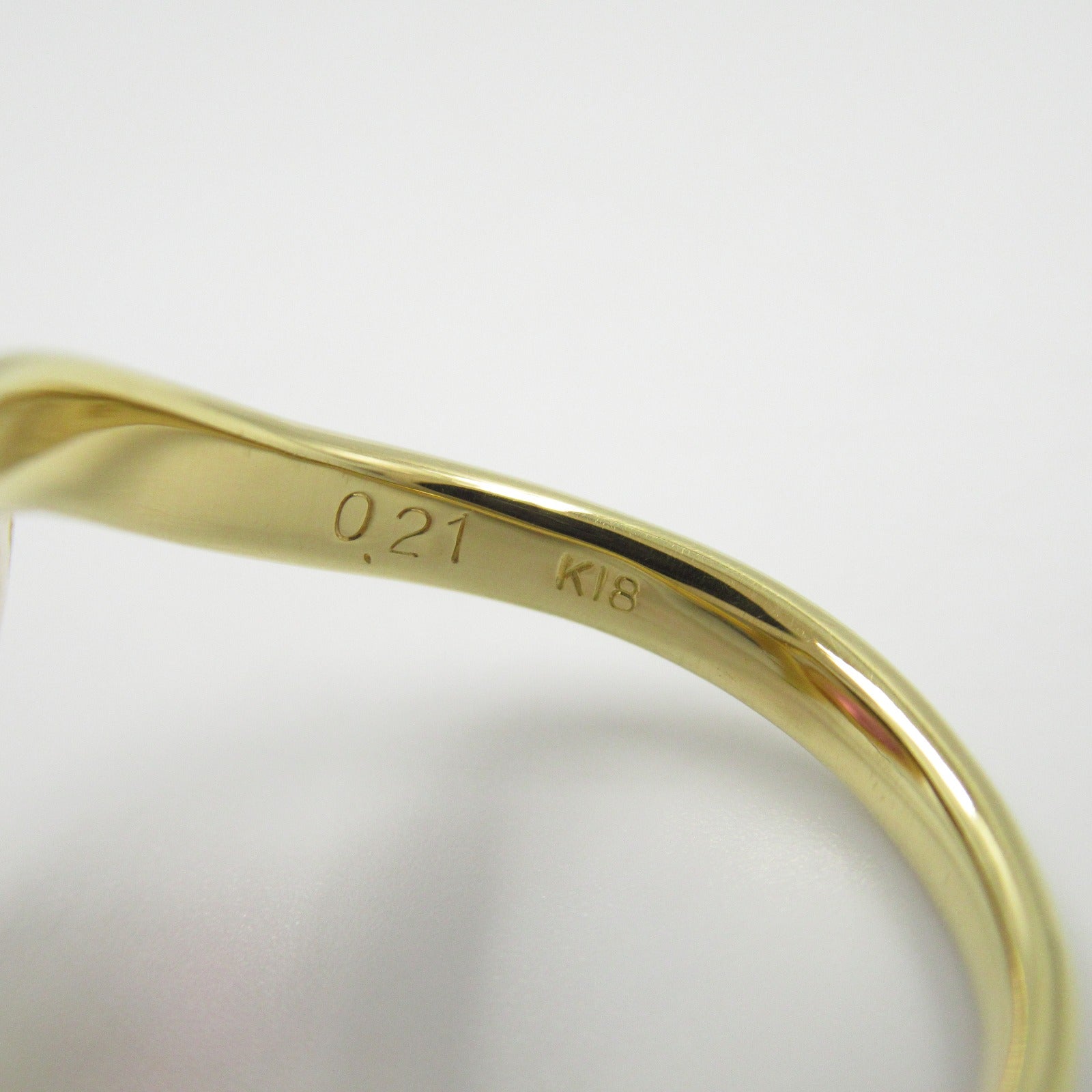 JEWELRY 18K黃金Pink Tourmaline Diamond Ring戒指US#6.5