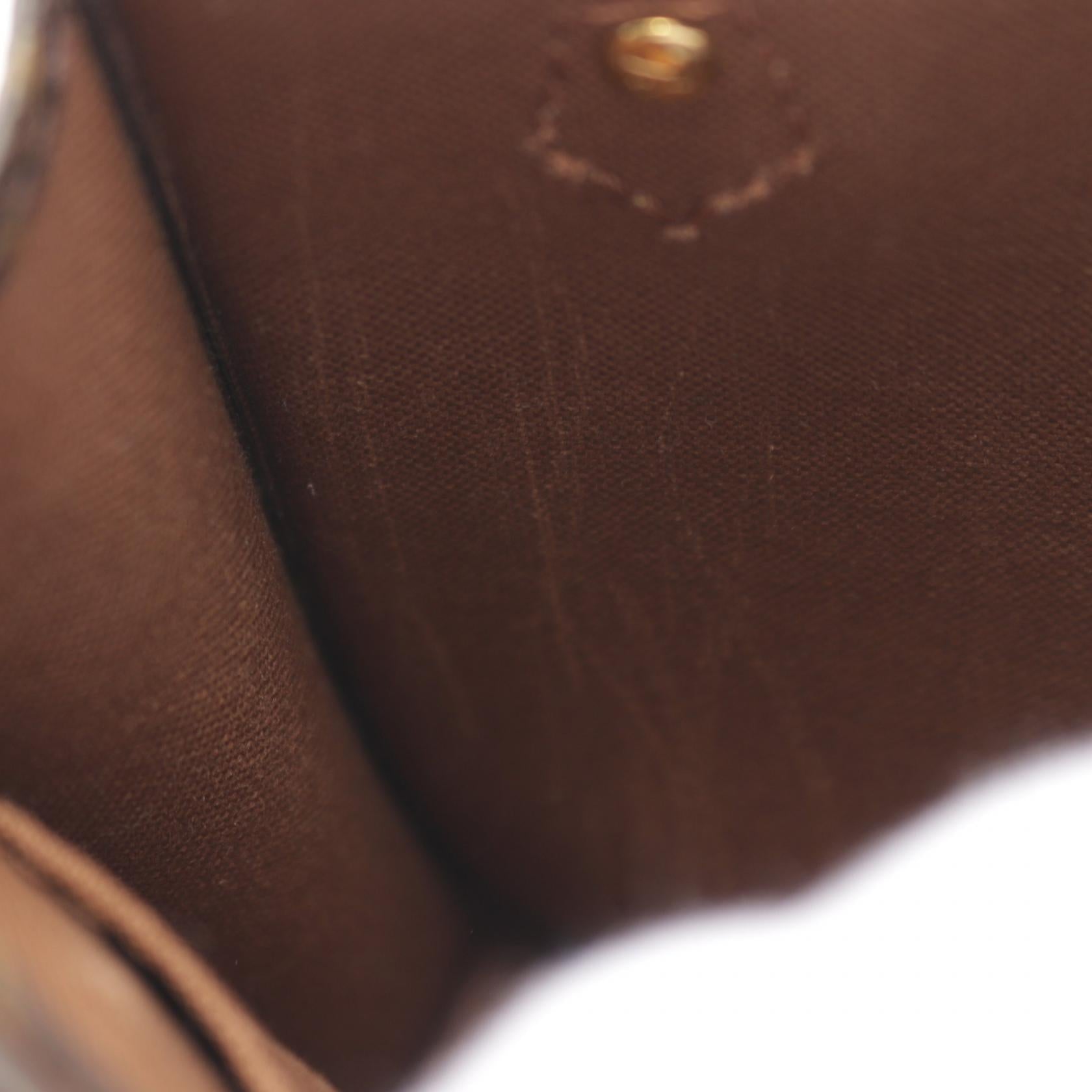 LOUIS VUITTON LV Petit Sac Plat 2 Way Shoulder Bag Handbag M69442 Monogram Brown