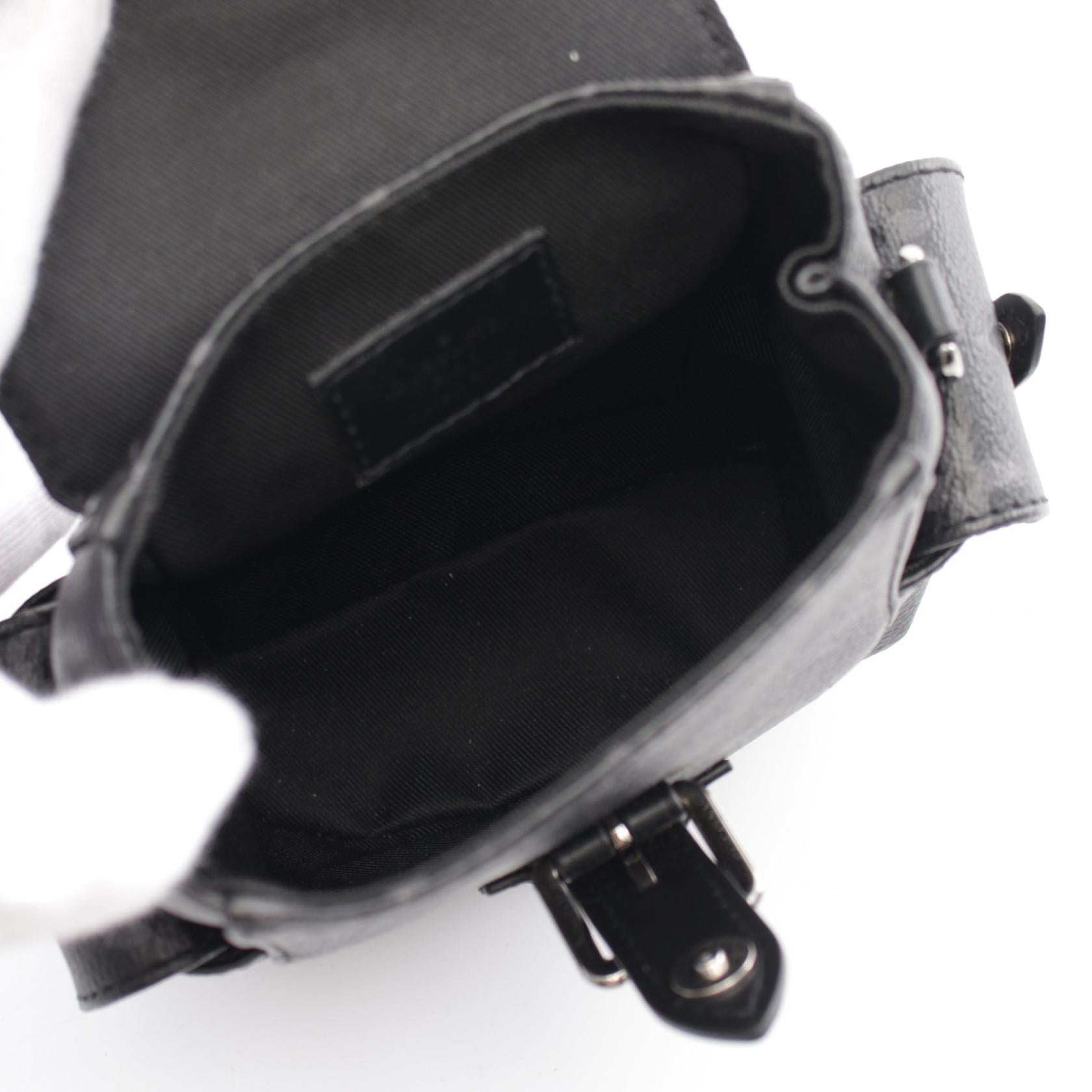 LOUIS VUITTON【激減優惠】 Monogram Eclipse Nano Christopher手挽肩背兩用袋