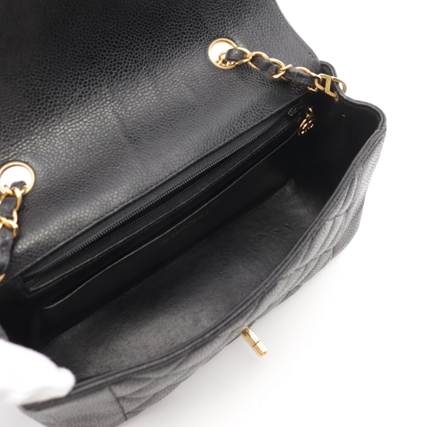 CHANEL【激減優惠】 牛皮皮革Diana Chain Shoulder金扣肩背袋