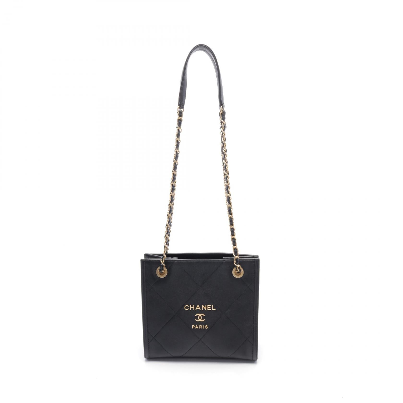 CHANEL 牛皮皮革Matelasse Chain Shoulder金扣肩背袋