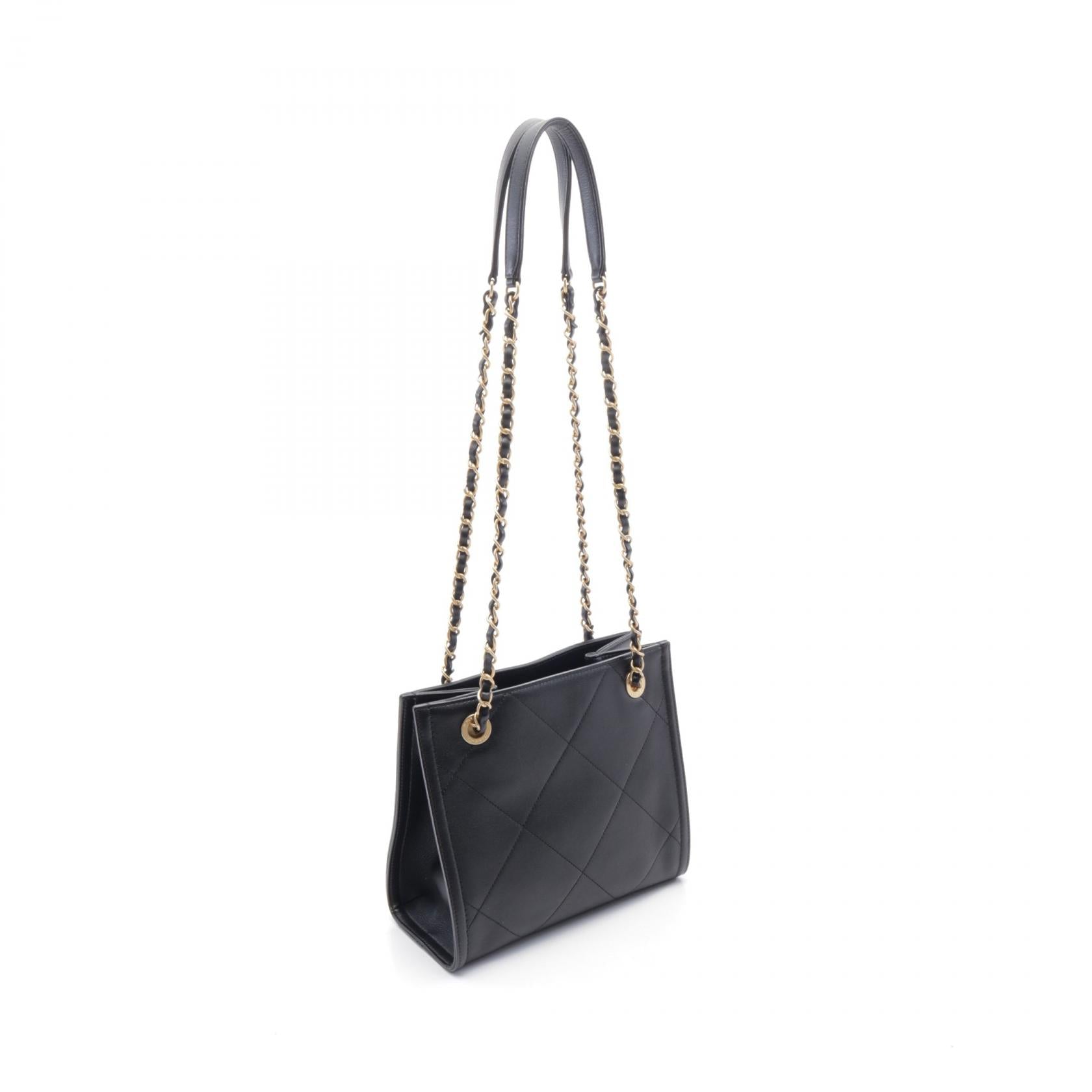 CHANEL 牛皮皮革Matelasse Chain Shoulder金扣肩背袋