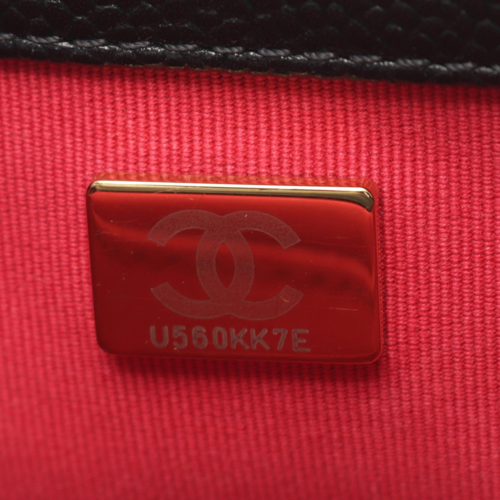 CHANEL 牛皮皮革Mini Chain Shoulder Bag金扣肩背袋