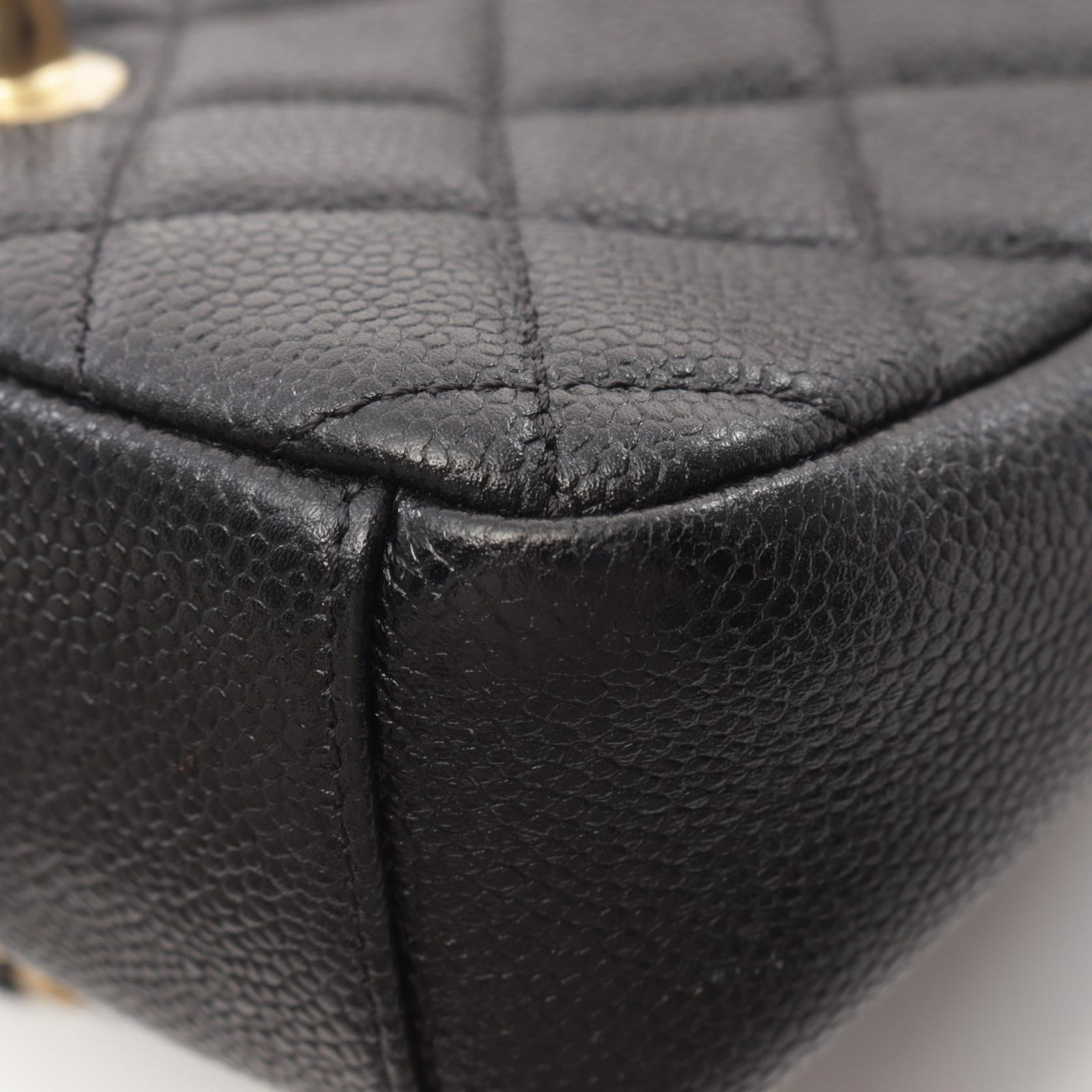CHANEL 牛皮皮革Mini Chain Shoulder Bag金扣肩背袋