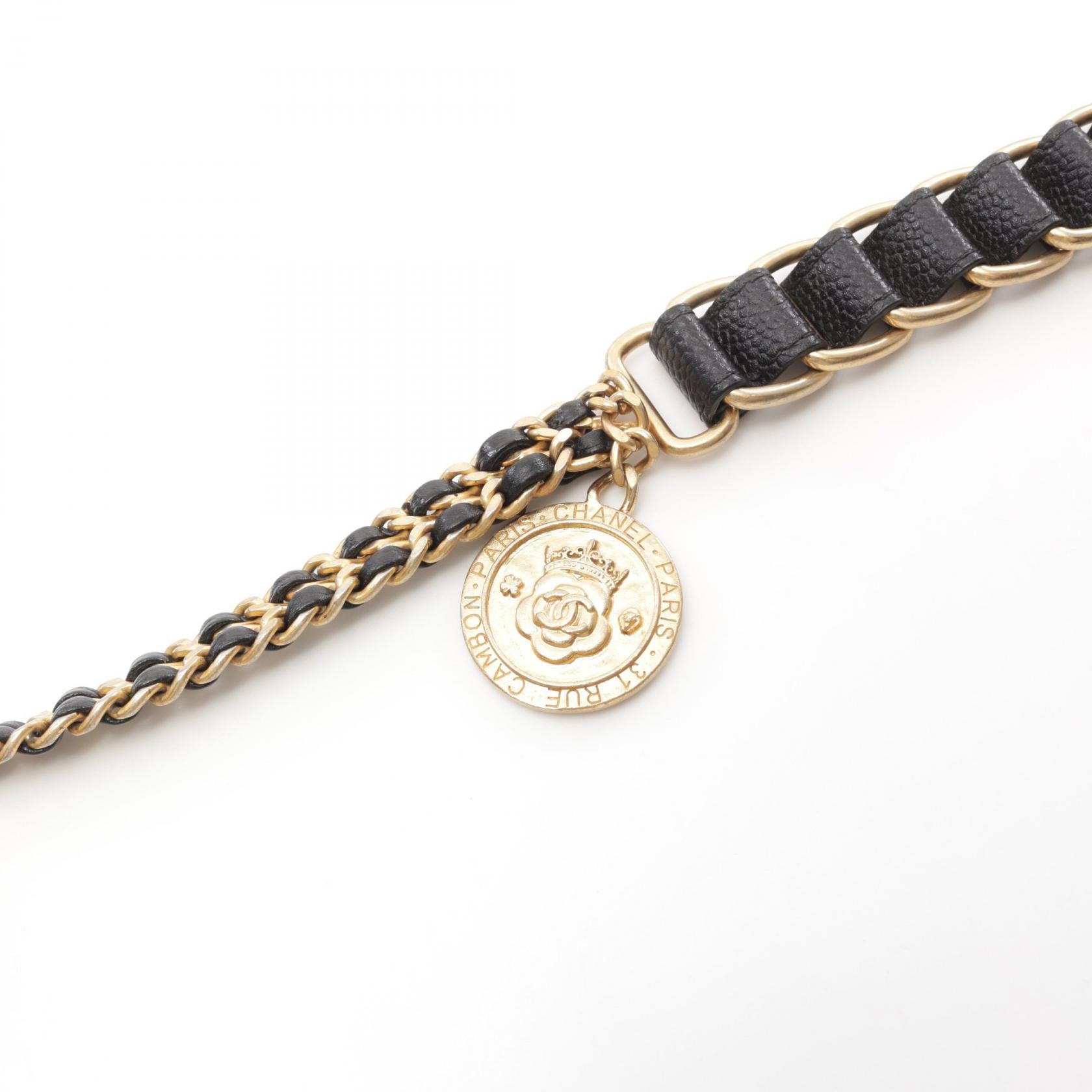 CHANEL 牛皮皮革Mini Chain Shoulder Bag金扣肩背袋
