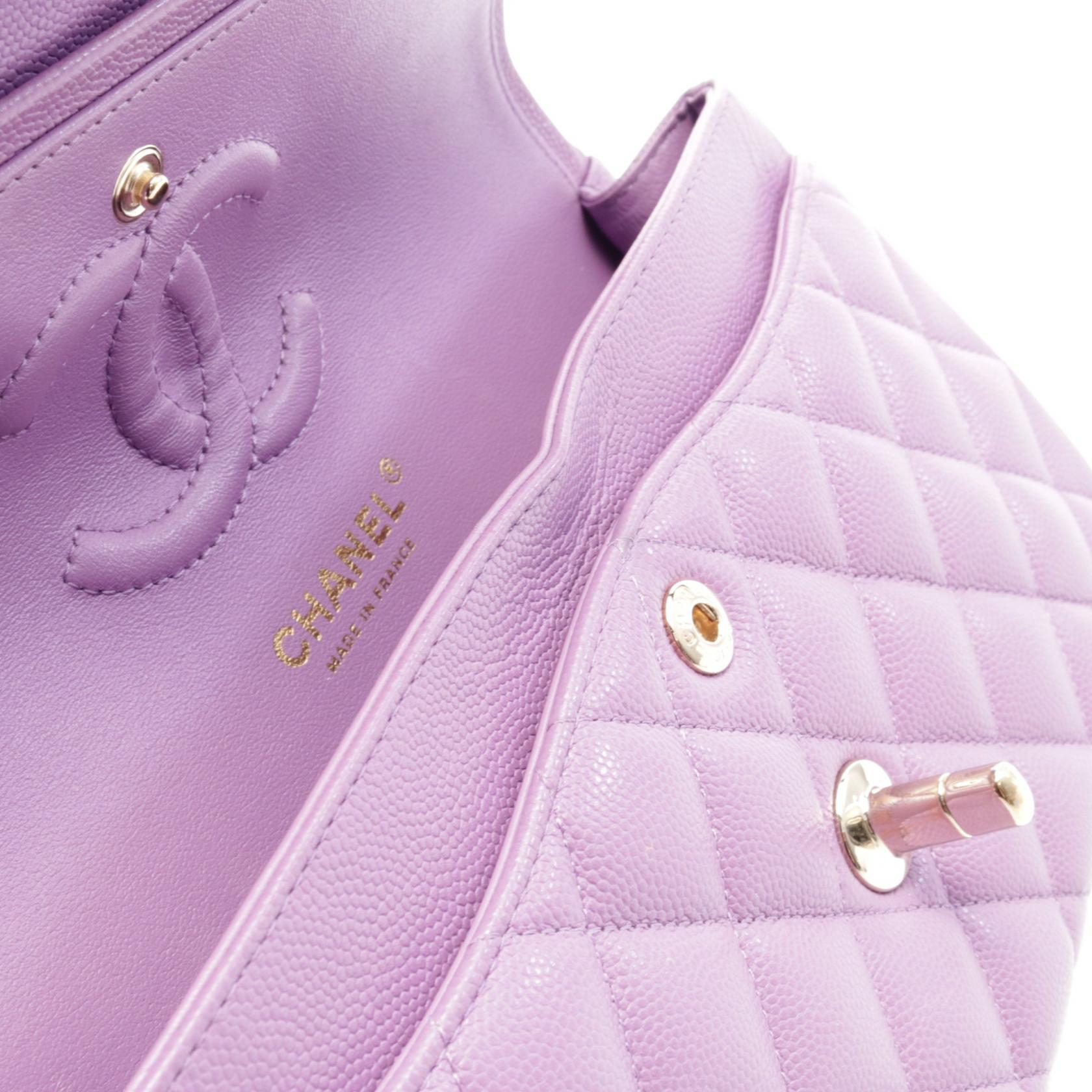 CHANEL 牛皮皮革Classic Double Flap金扣肩背袋