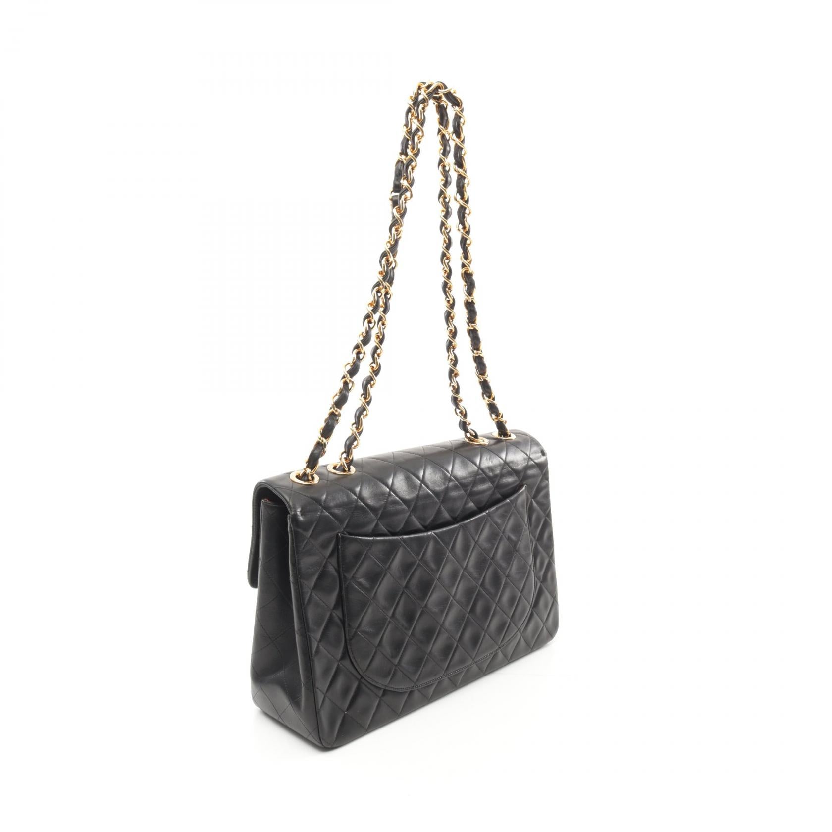 CHANEL 羊皮皮革Matelasse 34金扣肩背袋