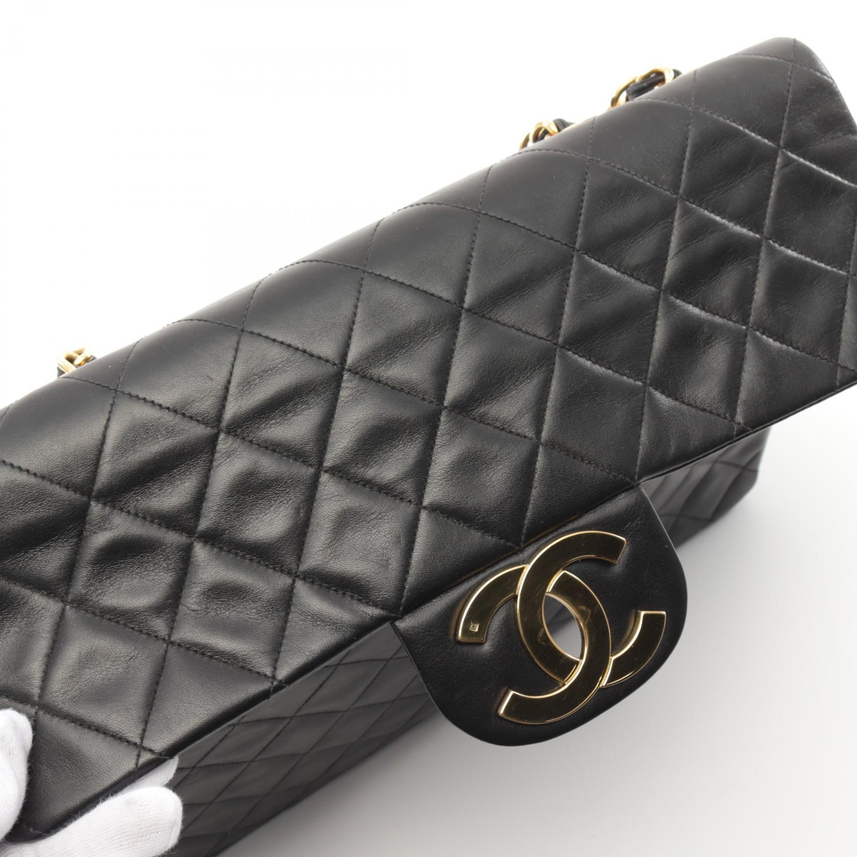 CHANEL 羊皮皮革Matelasse 34金扣肩背袋