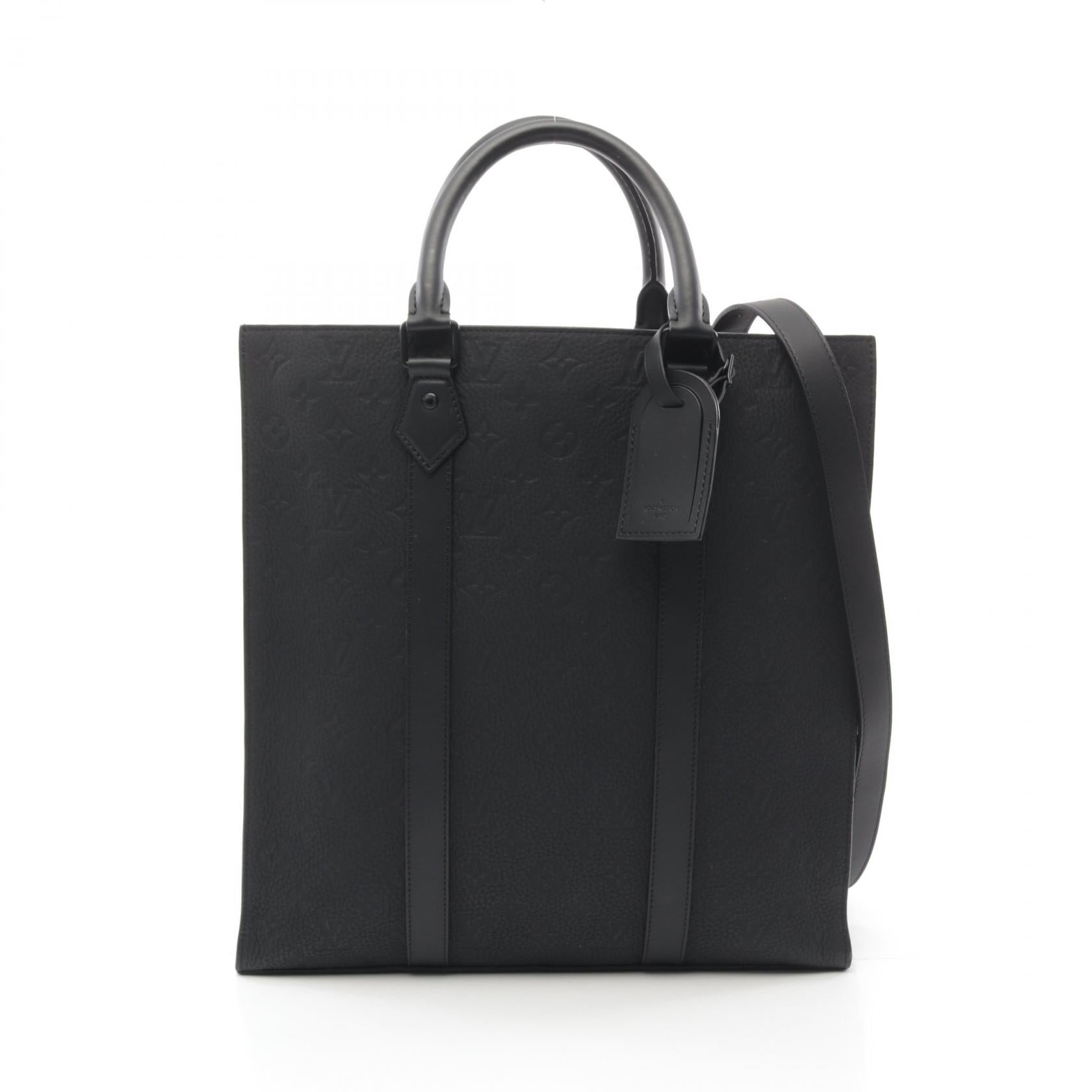 LOUIS VUITTON Monogram Taurillon Sac Plat NV手挽肩背兩用袋
