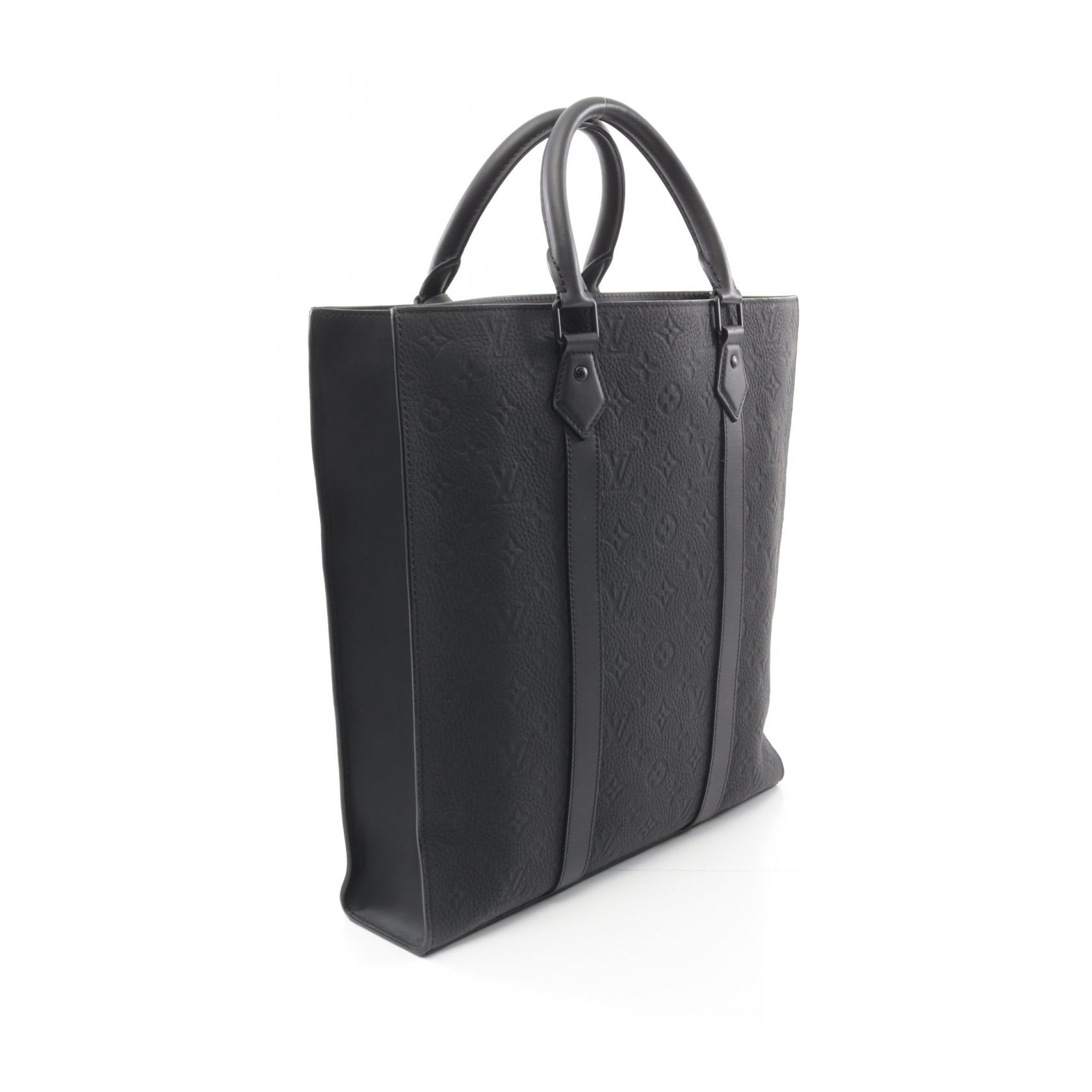 LOUIS VUITTON Monogram Taurillon Sac Plat NV手挽肩背兩用袋