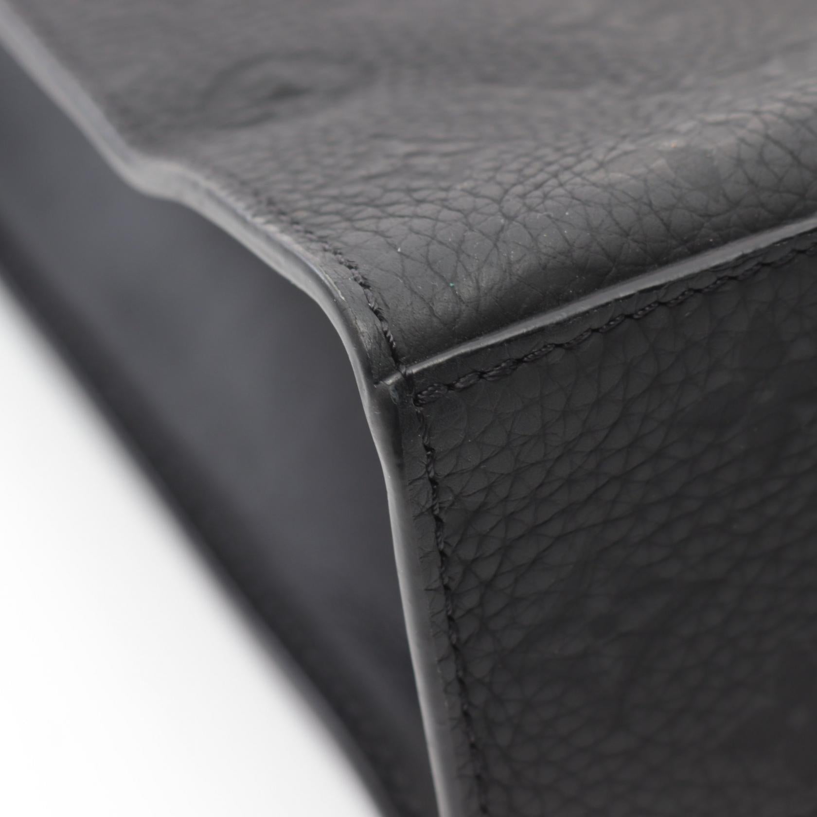 LOUIS VUITTON Monogram Taurillon Sac Plat NV手挽肩背兩用袋