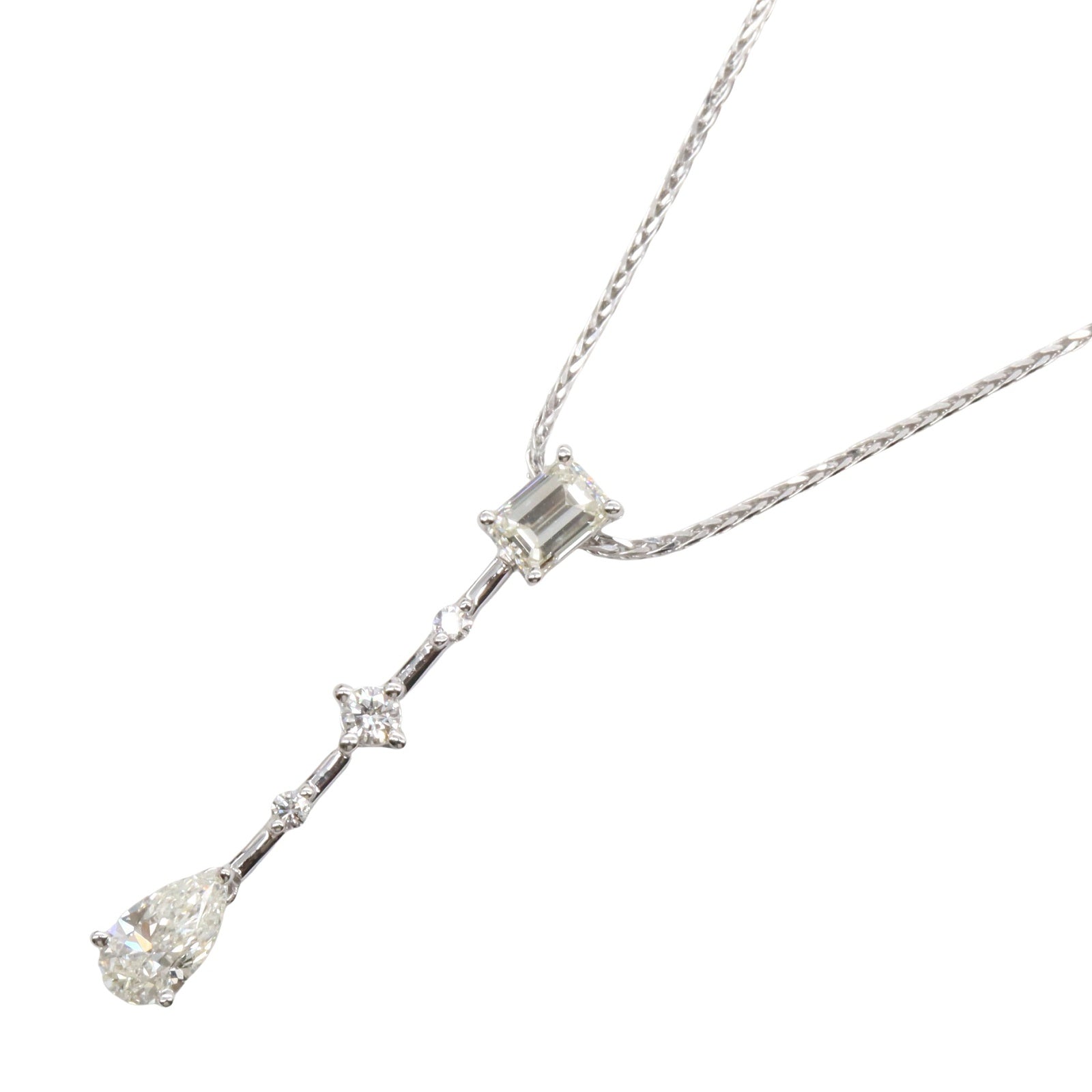 JEWELRY 18K白金/PT900鉑金Diamond Necklace鑽石項鍊