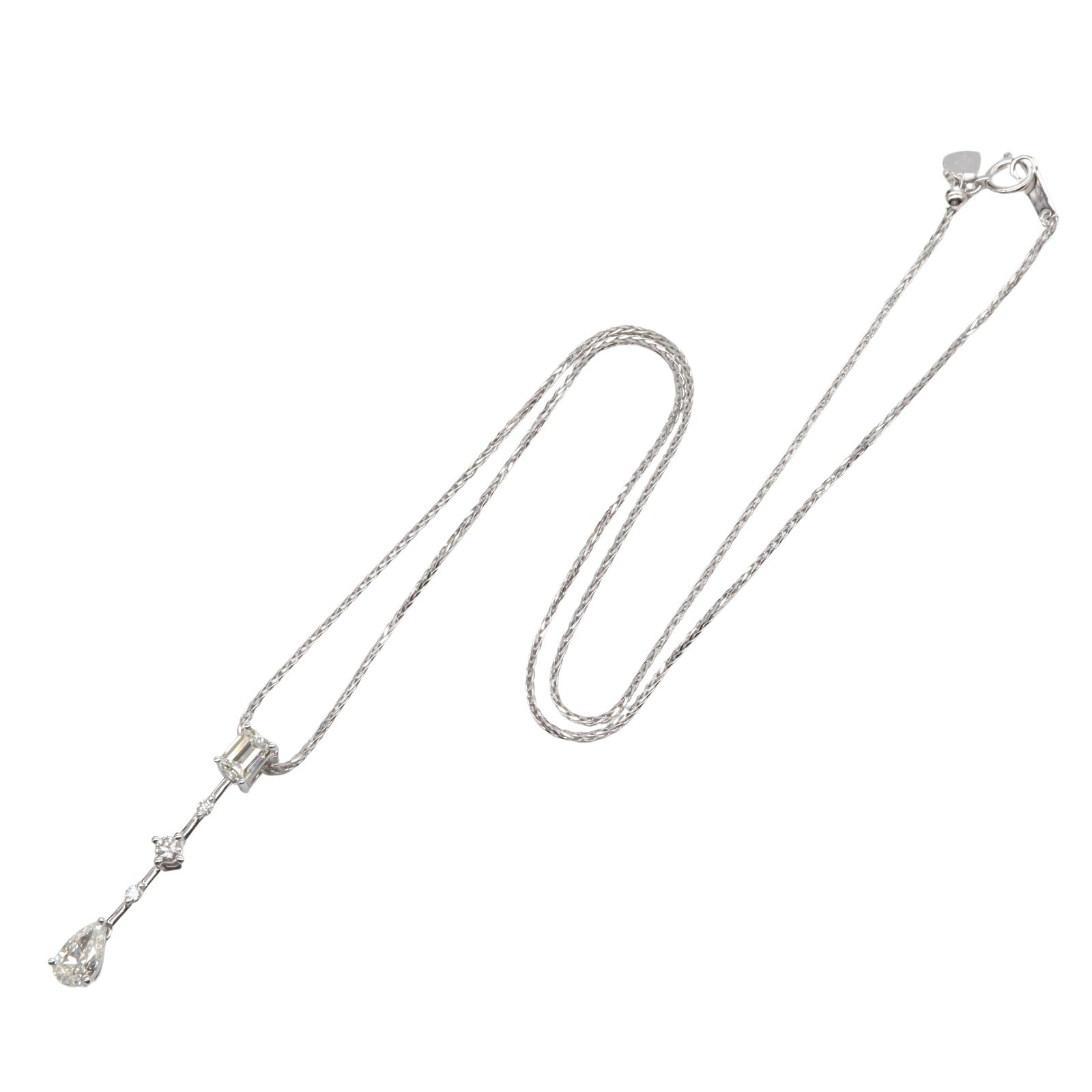 JEWELRY 18K白金/PT900鉑金Diamond Necklace鑽石項鍊