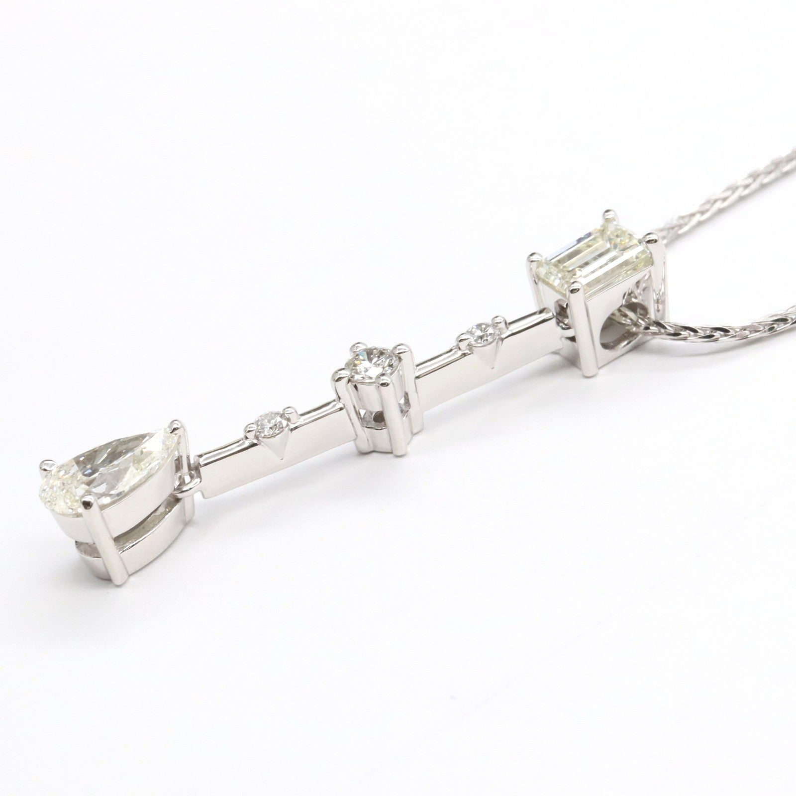 JEWELRY 18K白金/PT900鉑金Diamond Necklace鑽石項鍊