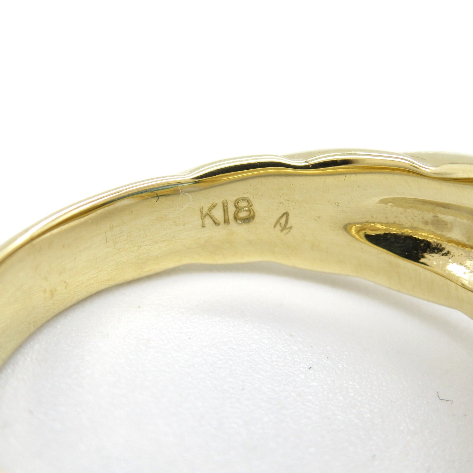 JEWELRY Blue Topaz Ring 18K Yellow Gold US#6