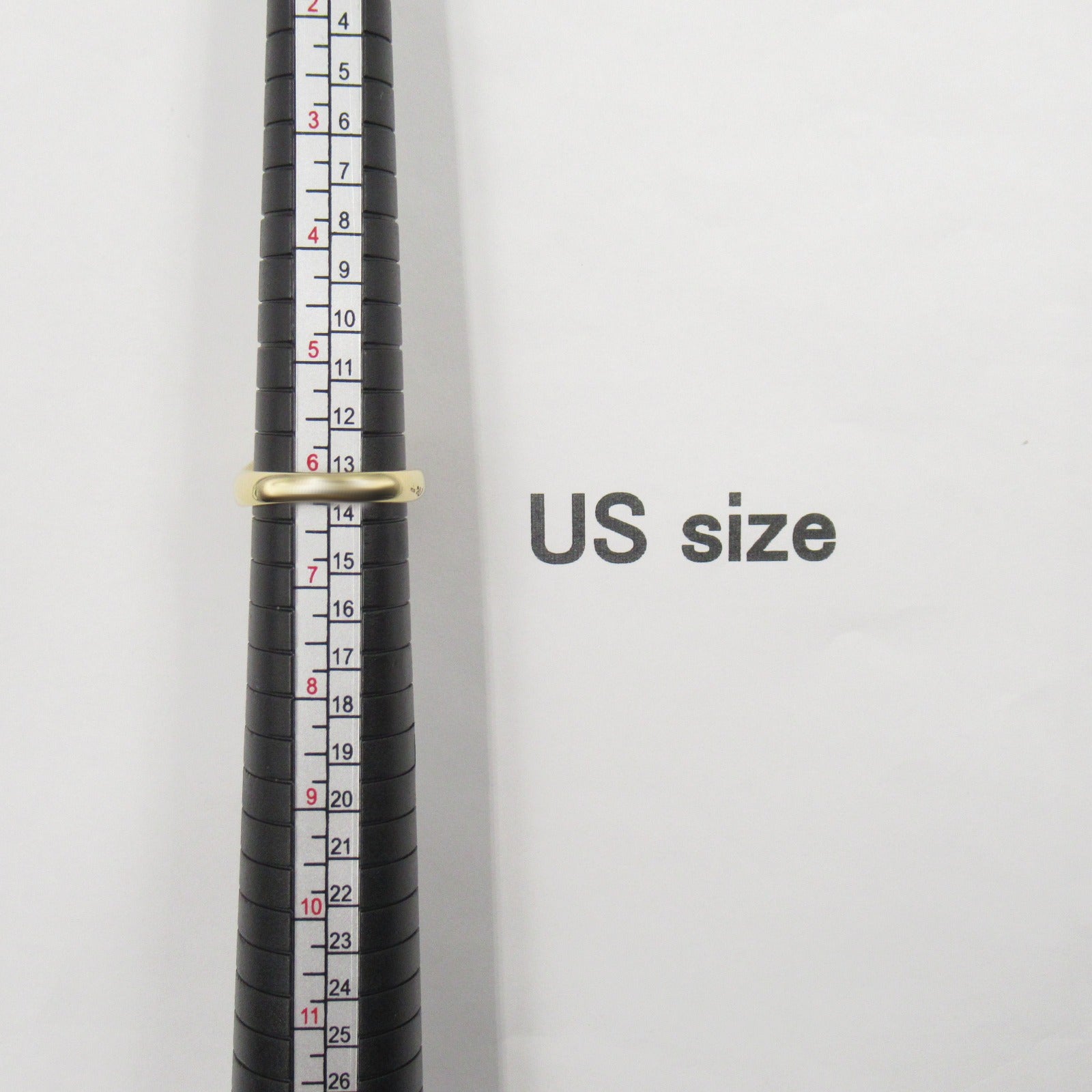 JEWELRY 18K黃金Garnet Diamond Ring戒指US#6.25