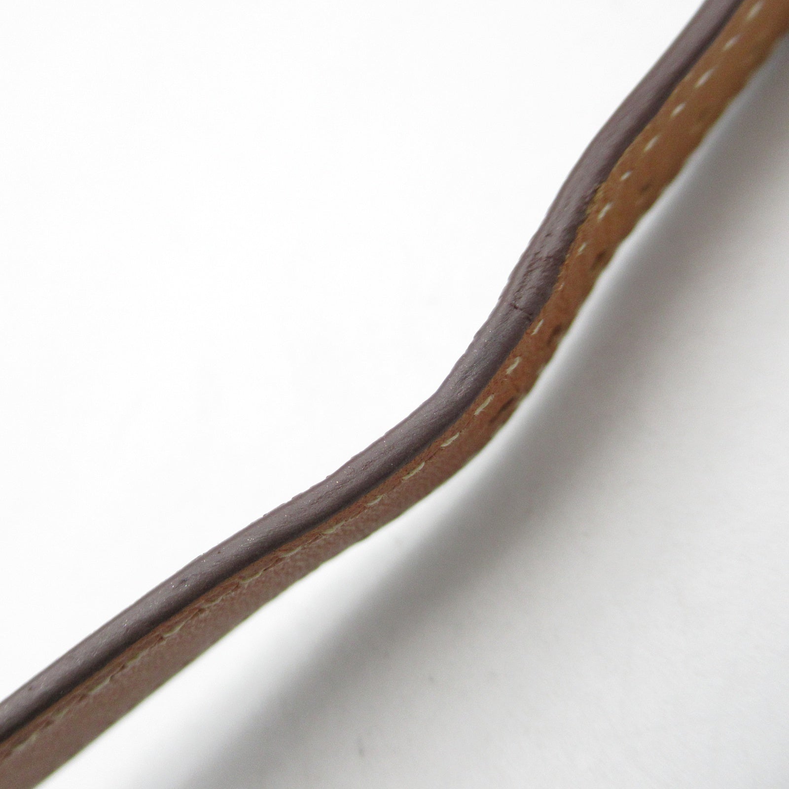 HERMES H Watch HH1.201 Quartz Watch Gold Plated Leather Belt White