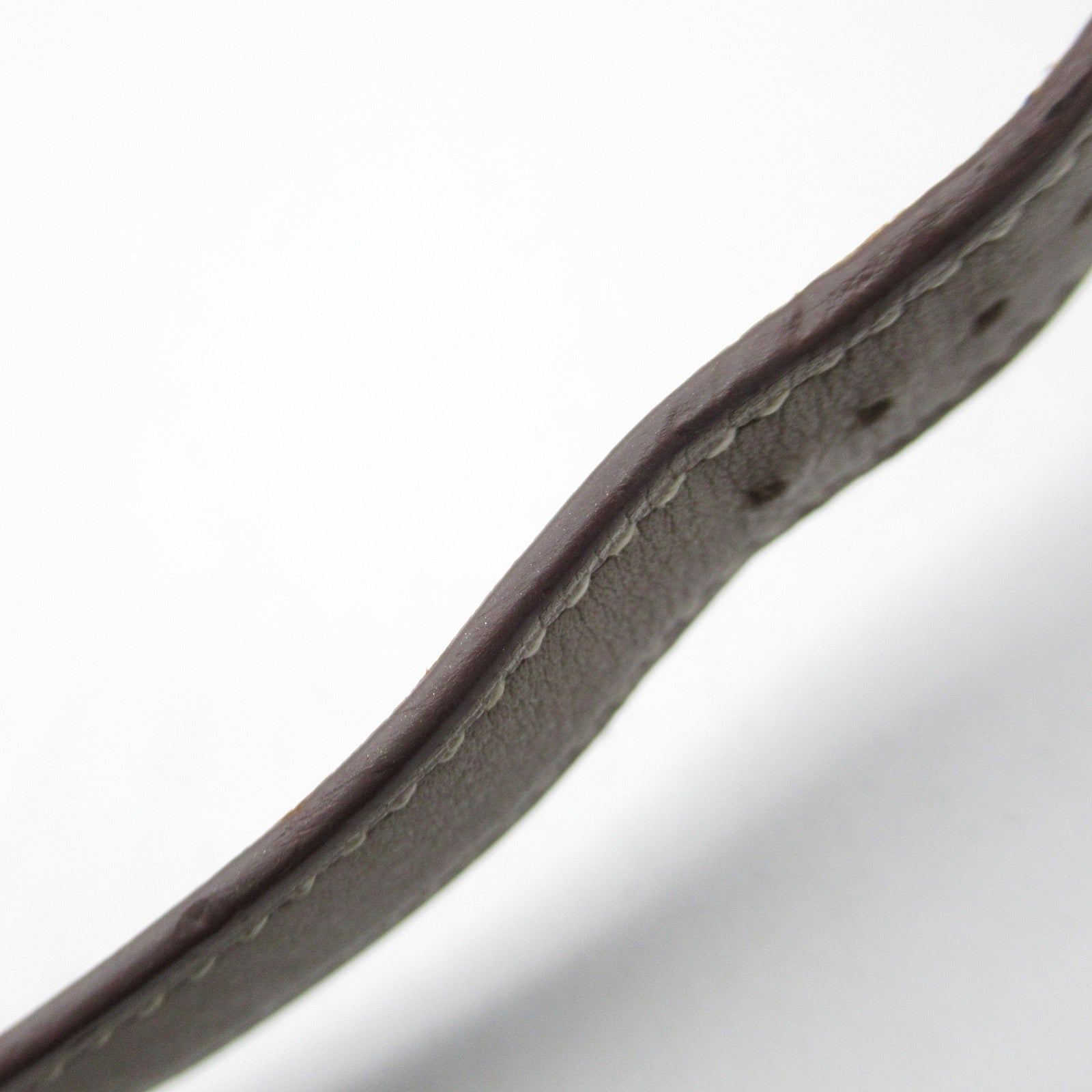 HERMES H Watch HH1.201 Quartz Watch Gold Plated Leather Belt White