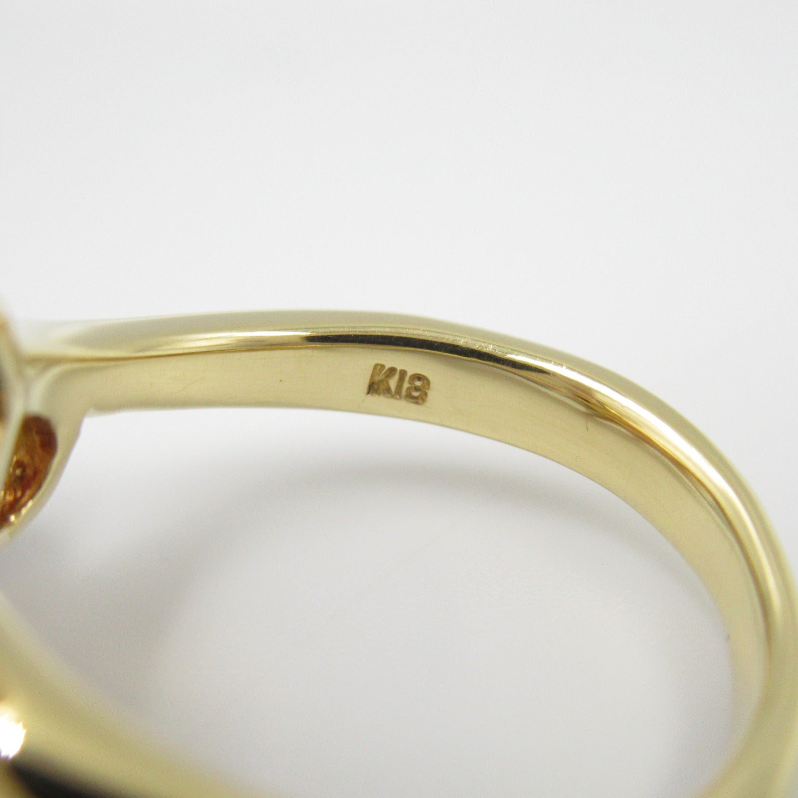 JEWELRY 18K黃金Pearl Diamond Ring珍珠鑽石戒指US#5