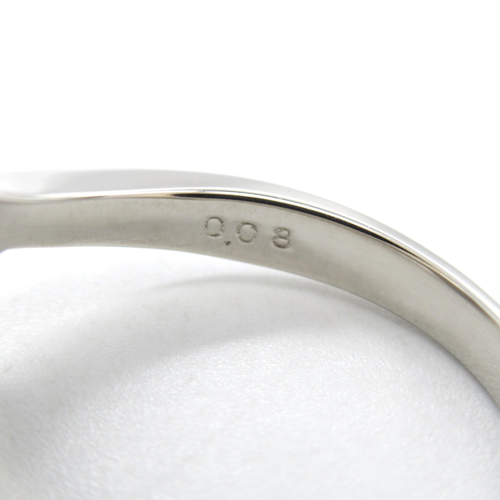 JEWELRY PT900鉑金Akoya Pearl Diamond RingUS#5.75