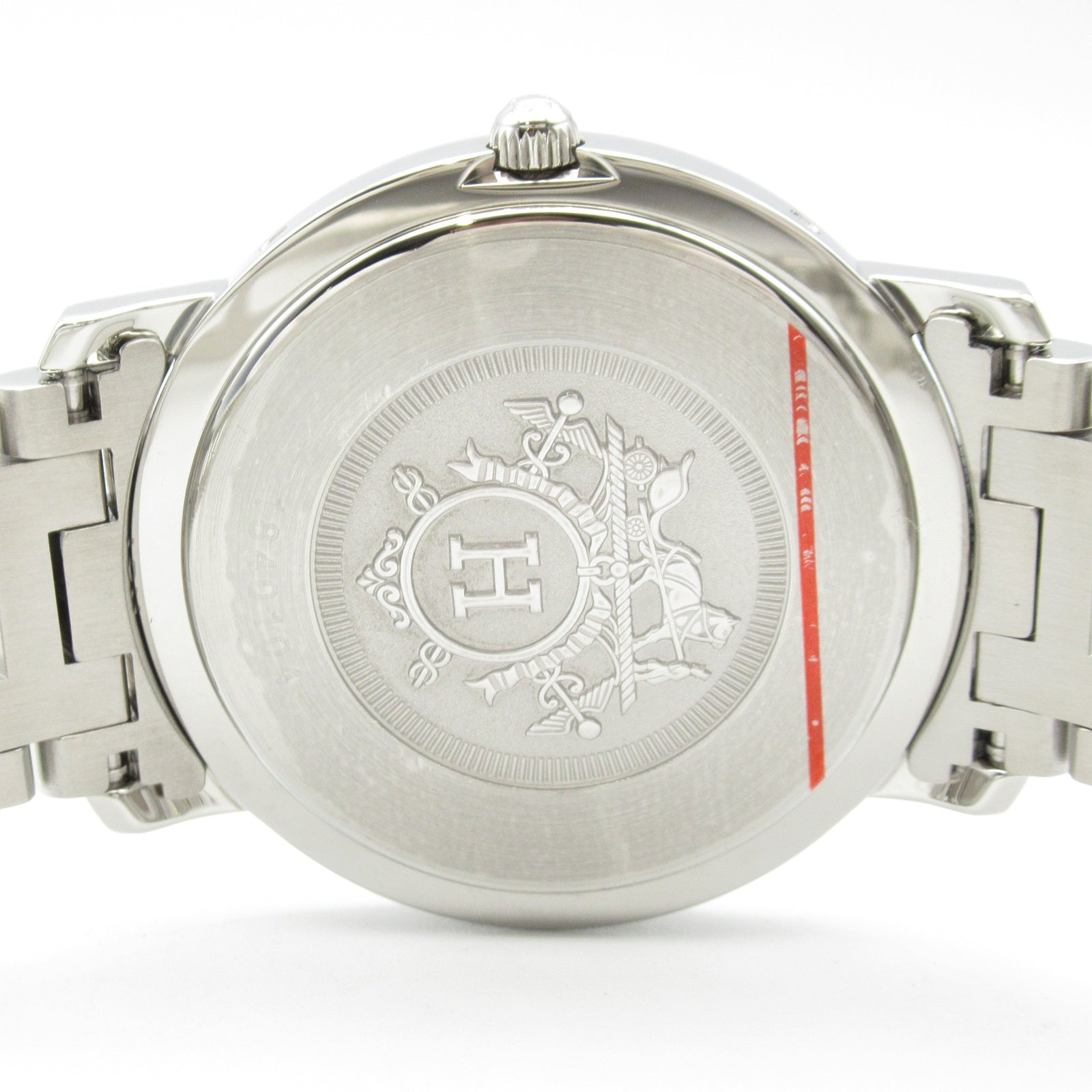 HERMES Clipper CL6.720 Quartz Watch Gold Plated Stainless Steel Pale Blue