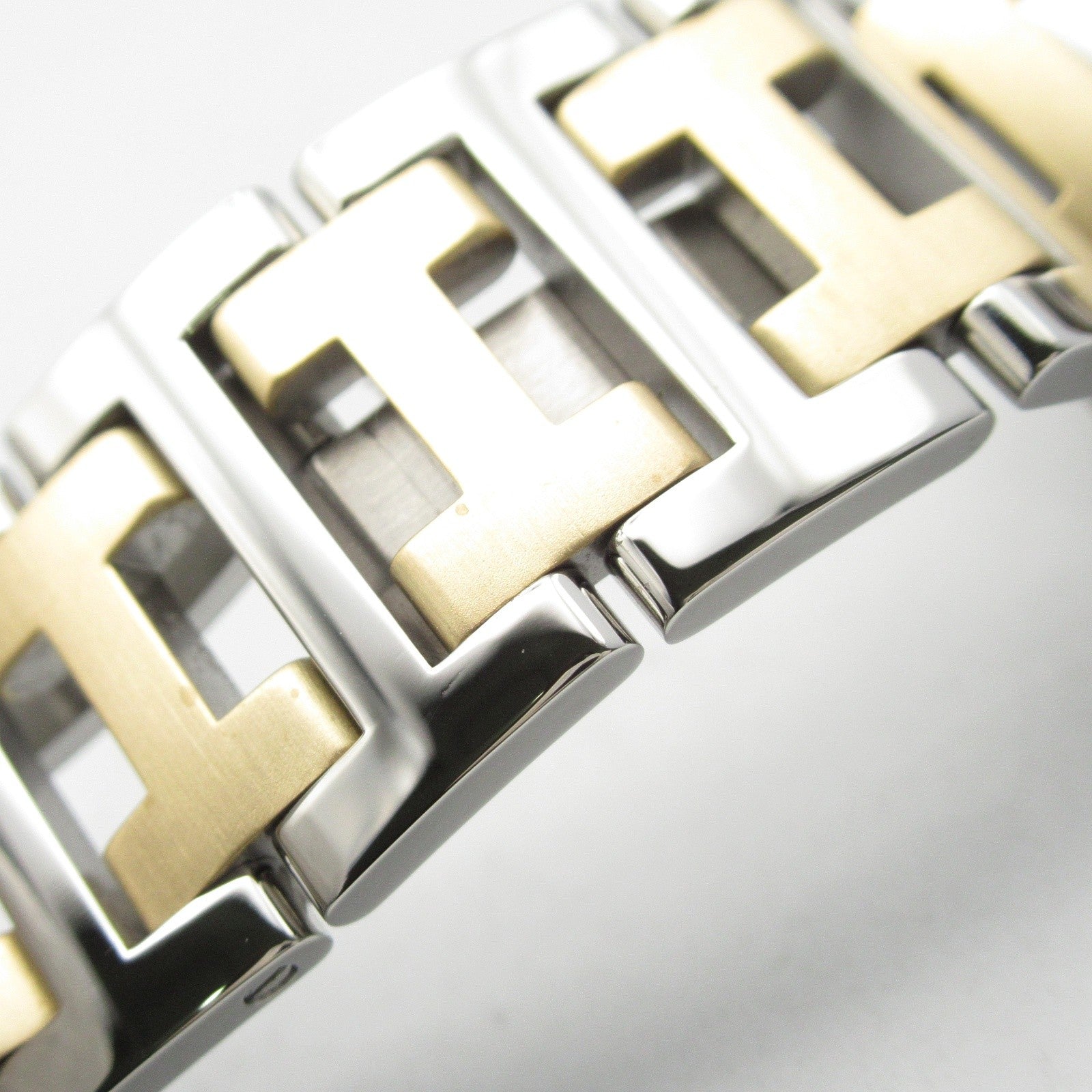 HERMES Clipper CL6.720 Quartz Watch Gold Plated Stainless Steel Pale Blue