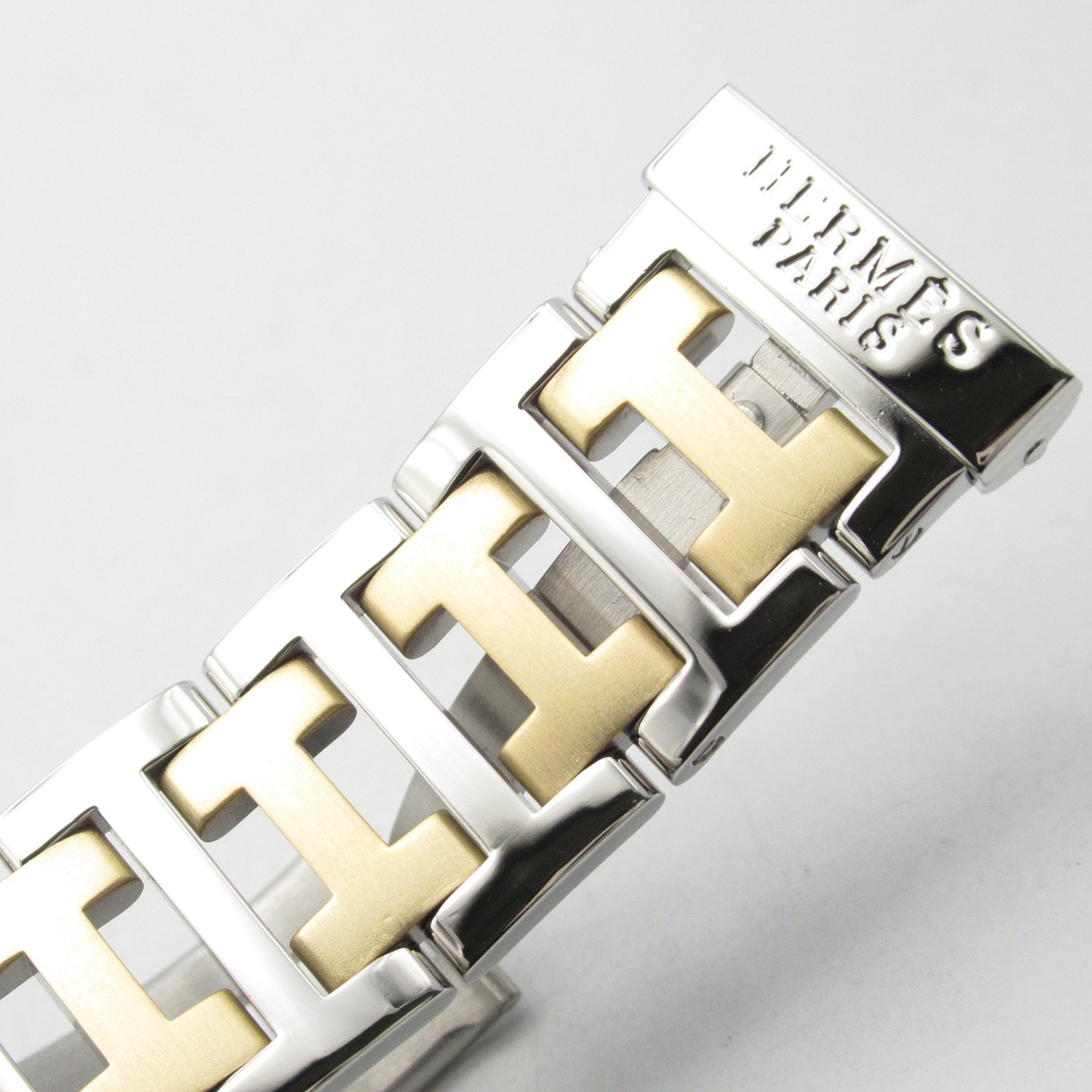 HERMES Clipper CL6.720 Quartz Watch Gold Plated Stainless Steel Pale Blue