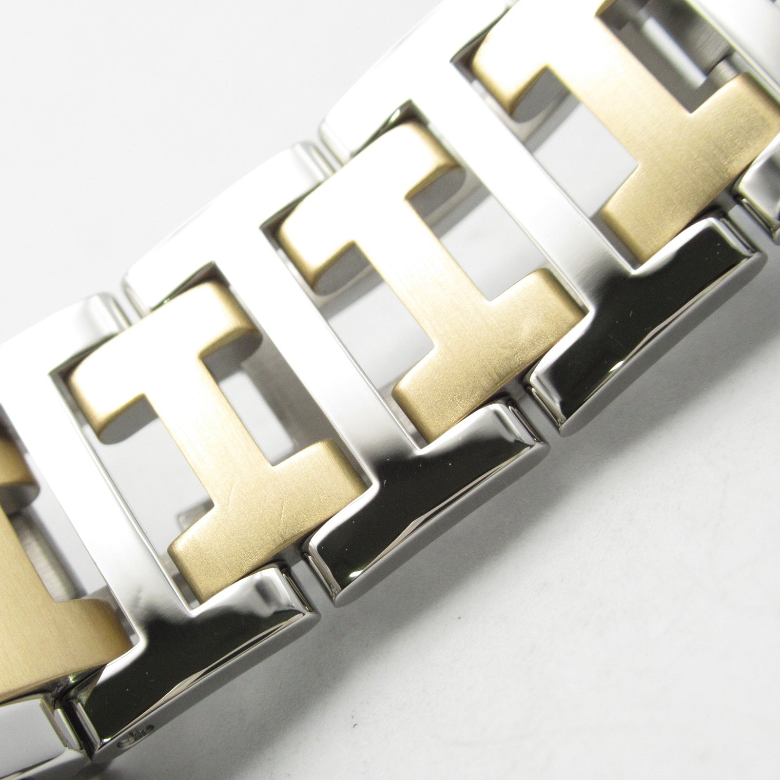 HERMES Clipper CL6.720 Quartz Watch Gold Plated Stainless Steel Pale Blue