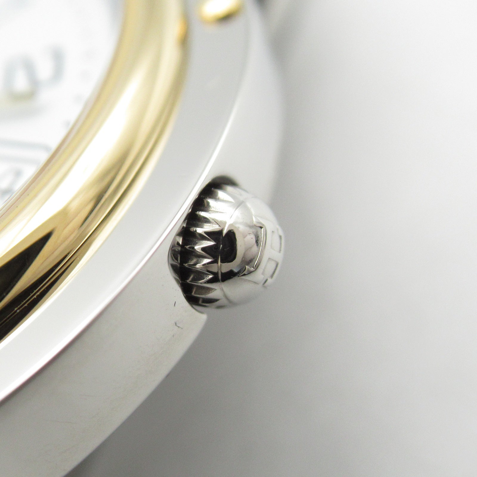 HERMES Clipper CL6.720 Quartz Watch Gold Plated Stainless Steel Pale Blue