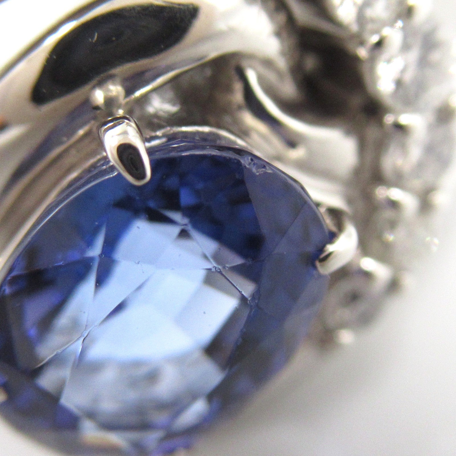JEWELRY Tanzanite Diamond Ring PT900 Platinum US#6.25