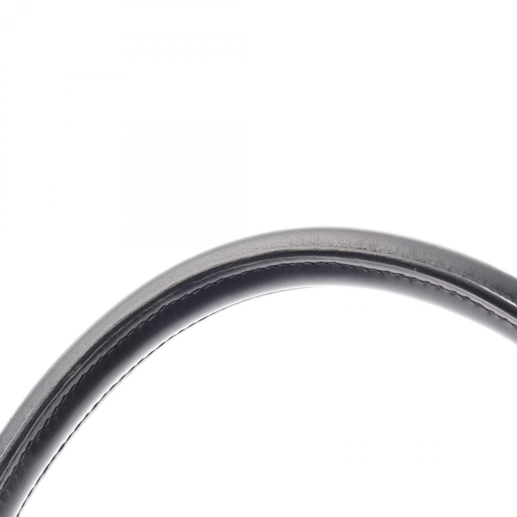 HERMES Box Calf皮革Kelly 32金扣手挽肩背兩用袋Noir