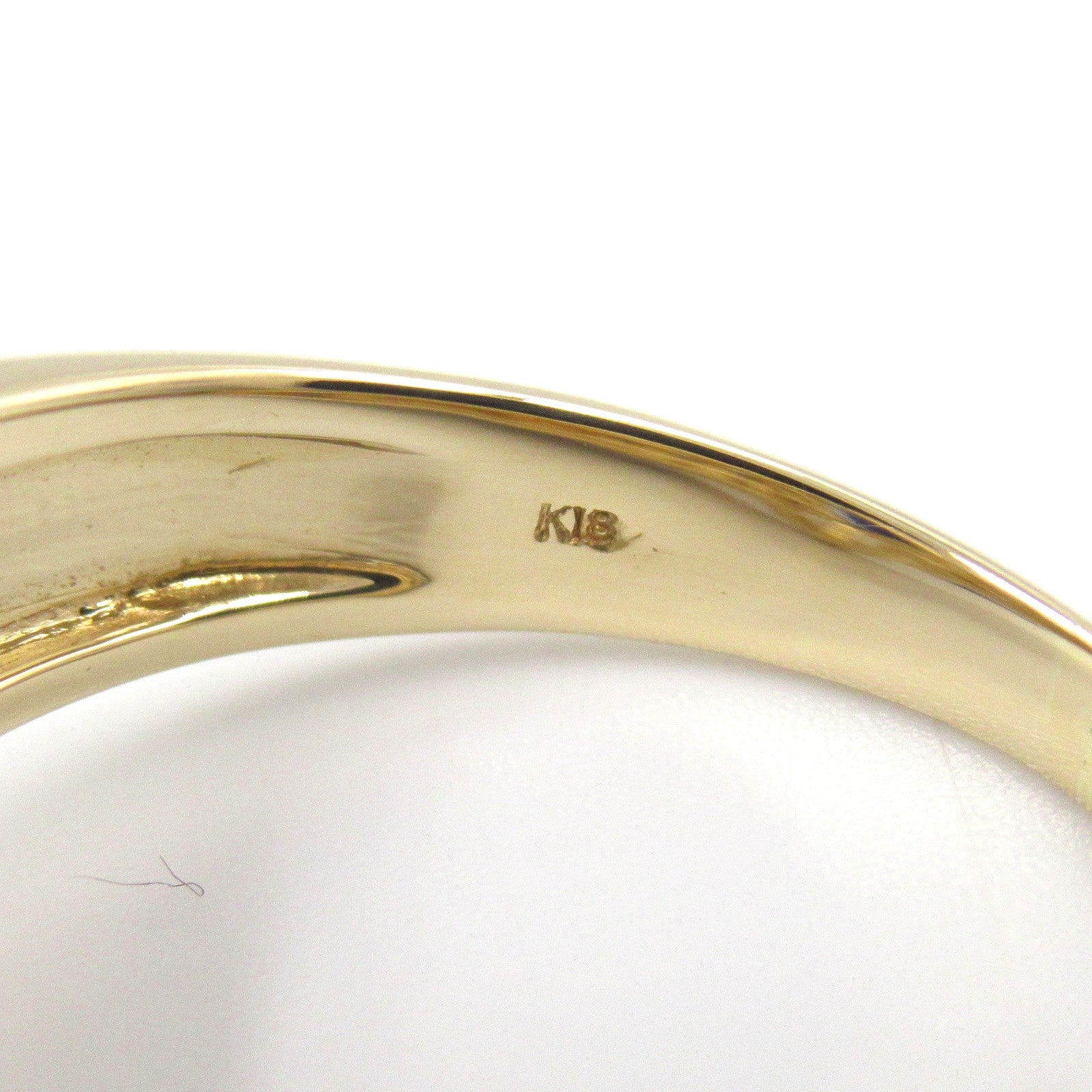 JEWELRY 18K黃金Sapphire Ring藍寶石/鑽石戒指US#5.25