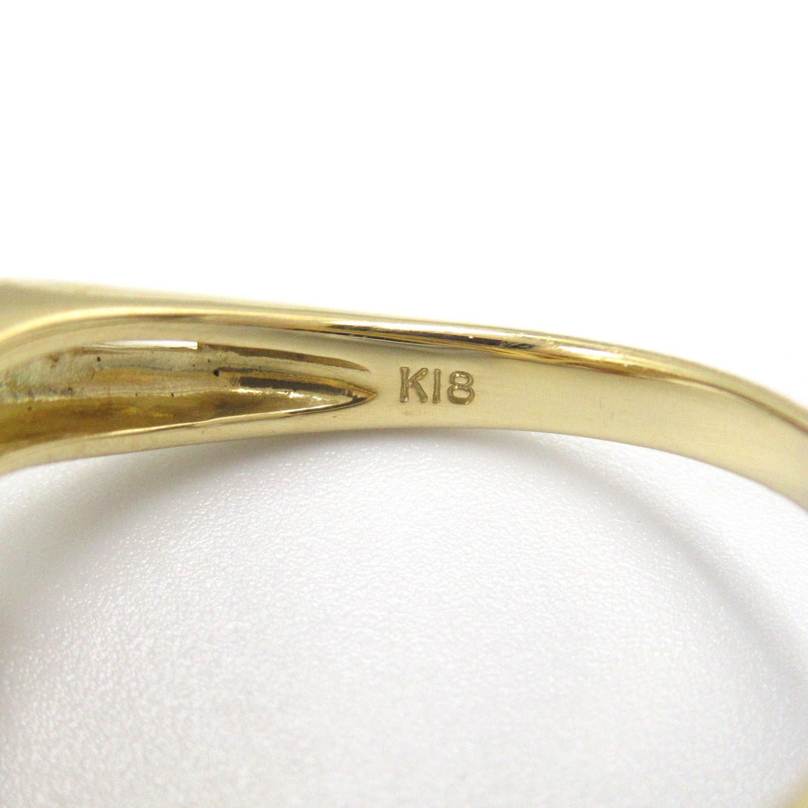 JEWELRY 18K黃金Pearl Diamond Ring珍珠鑽石戒指US#6