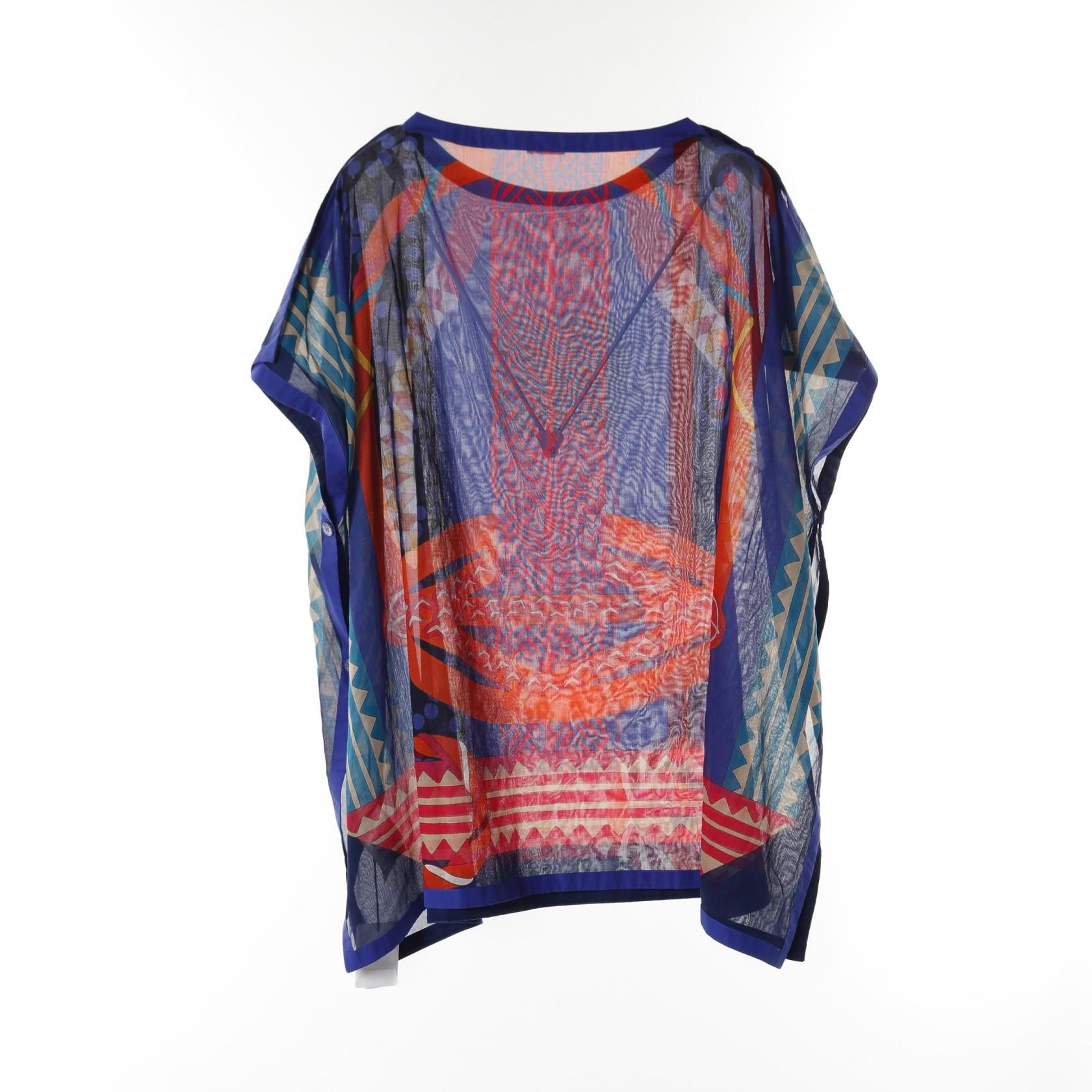 HERMES Cotton Fantaisie d'Etriers Beach Tunic