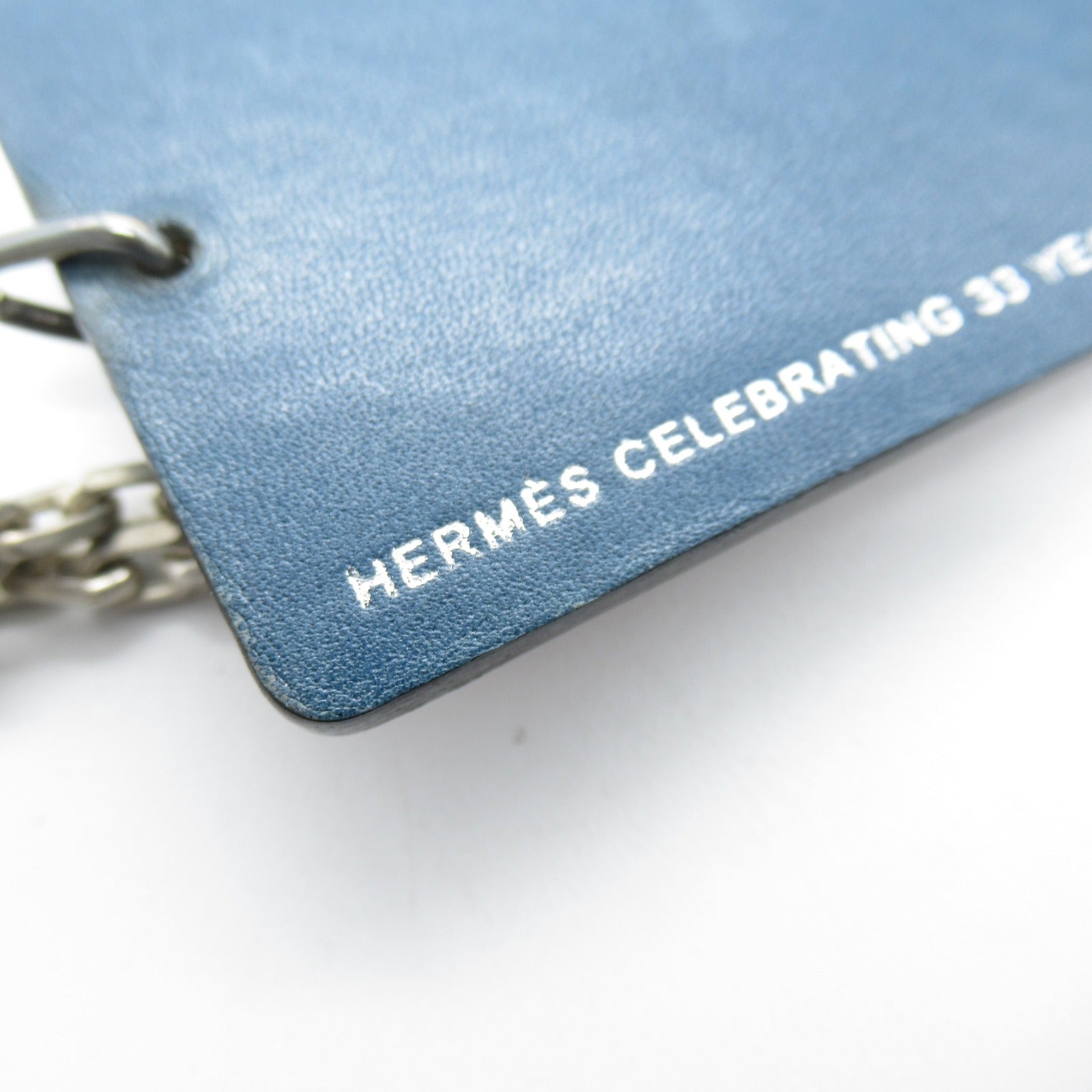 HERMES 【激減優惠】皮革Key Chain Ship 33 YEARSIN PENINSULA掛飾藍色