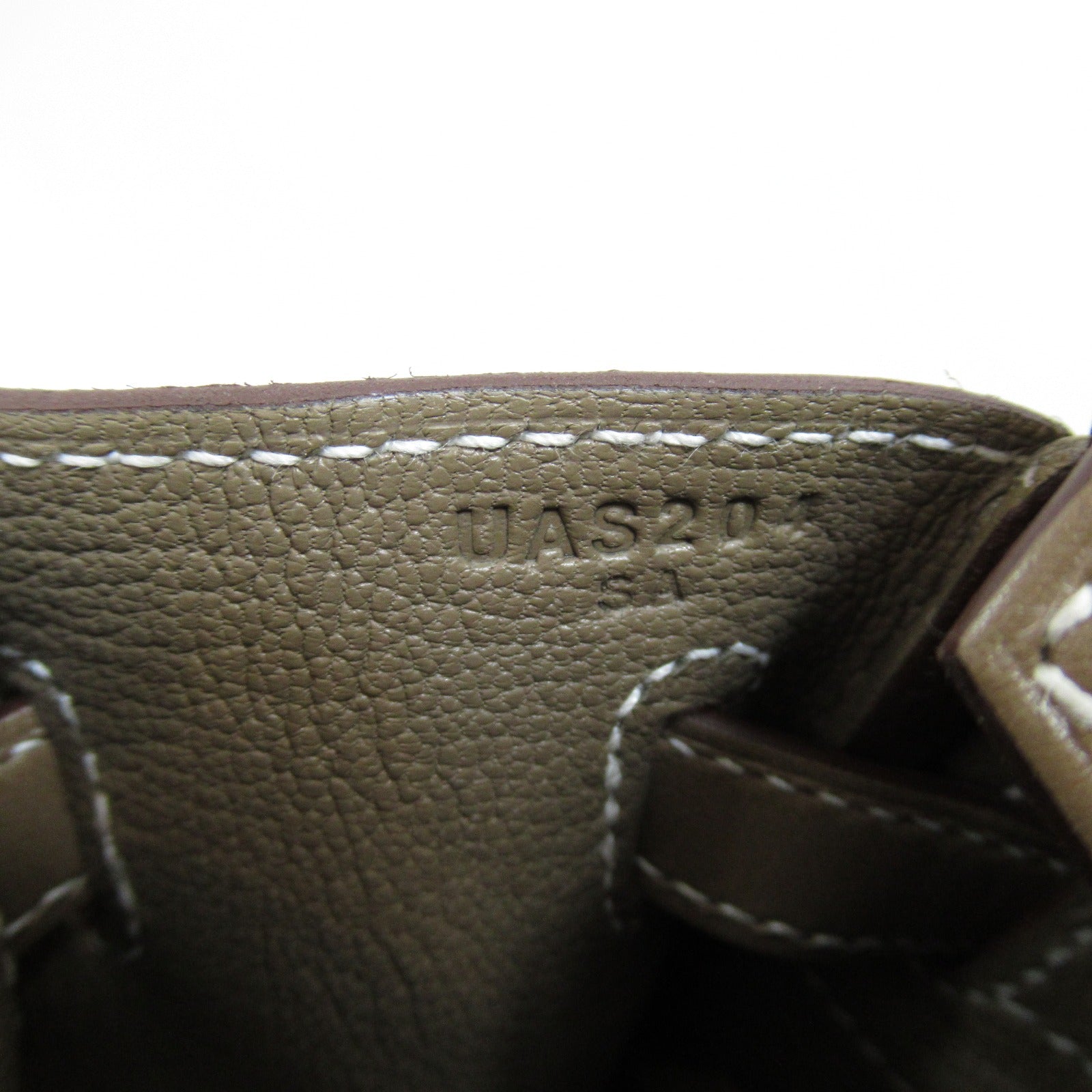 HERMES 【清倉大減價】皮革Birkin 25金扣手挽袋Etoupe