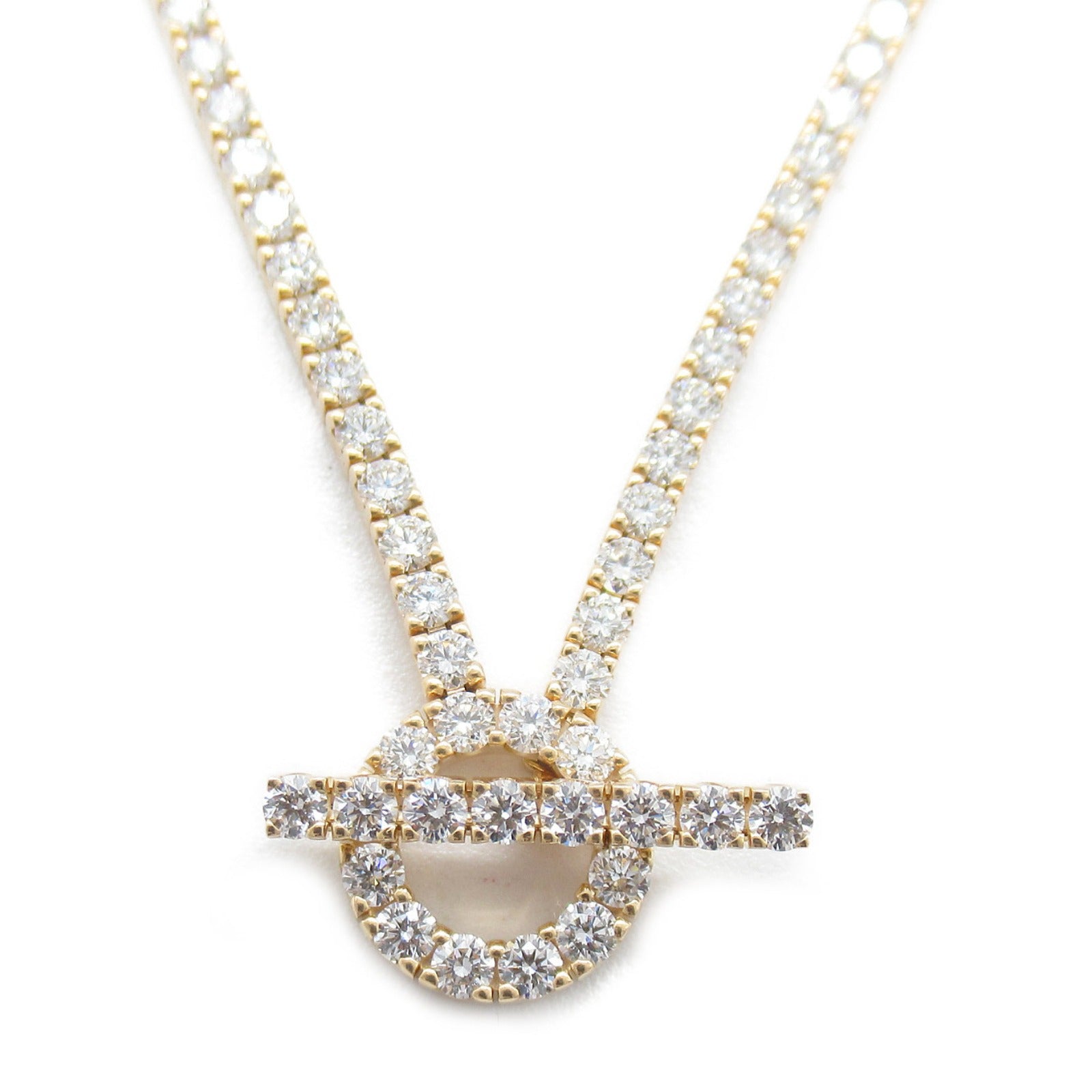 HERMES 【激減優惠】18K玫瑰金Finesse necklace 6.02ct鑽石項鍊