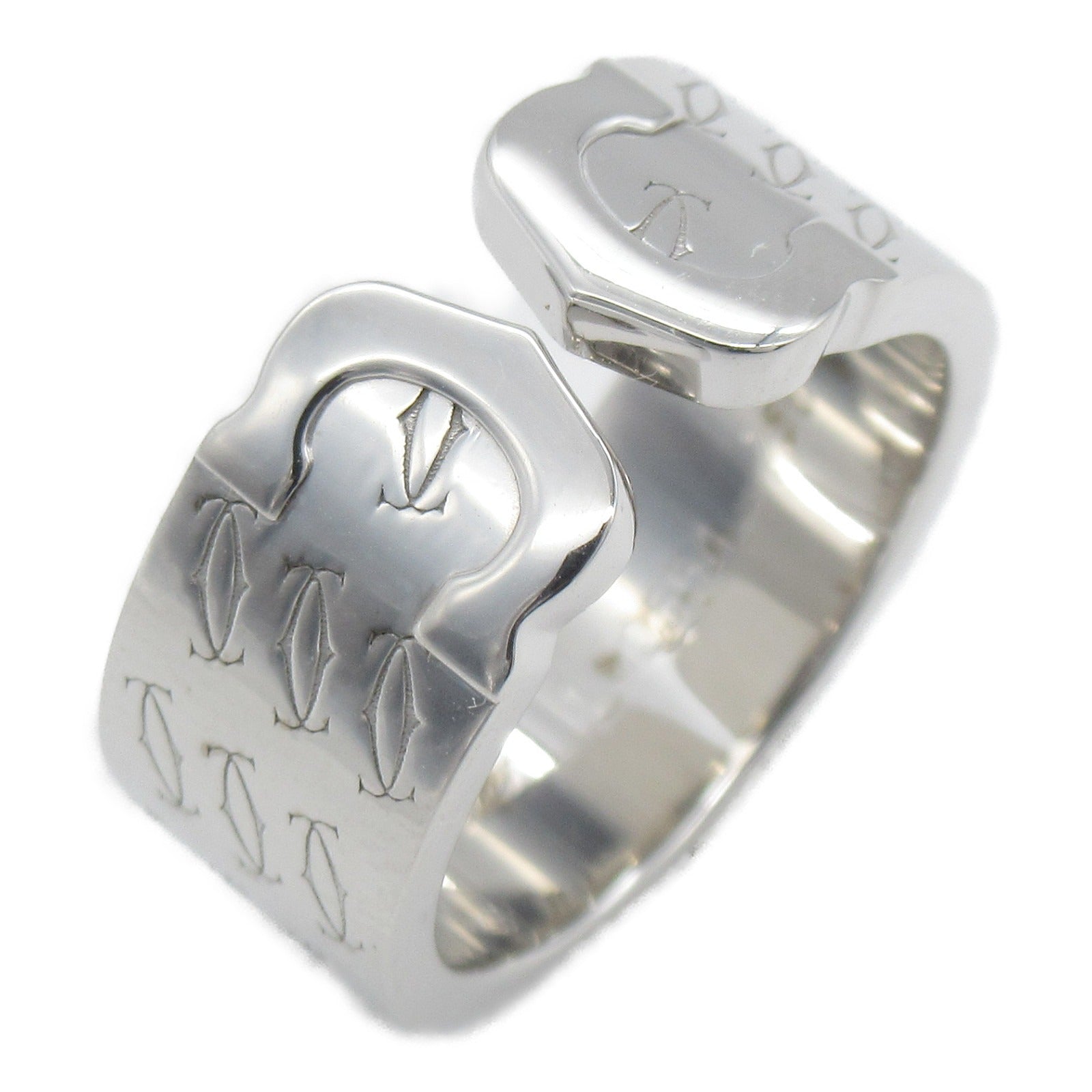 CARTIER 【激減優惠】18K白金C2 2000 Xmas limited Ring戒指銀色US#5/Cartier#49