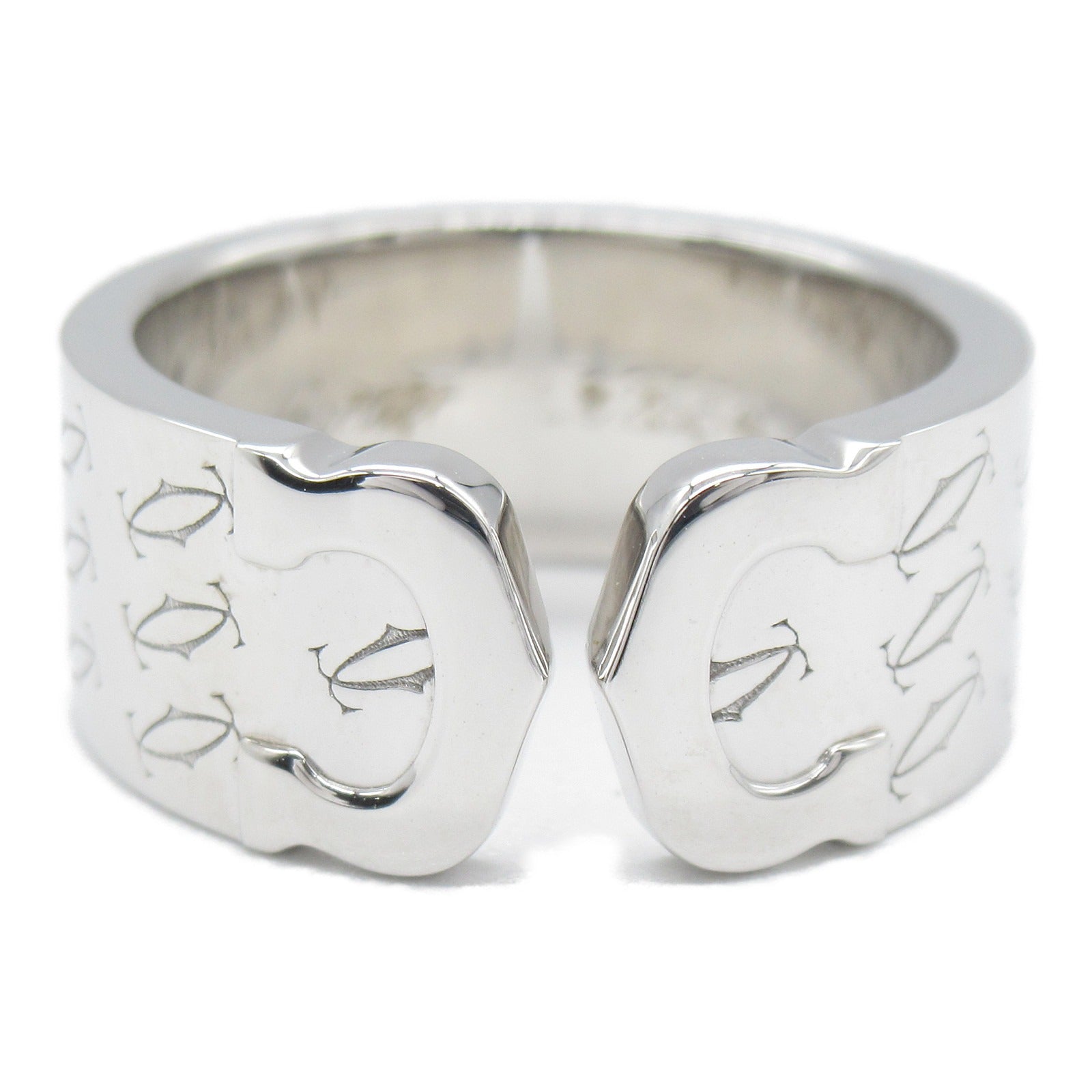 CARTIER 【激減優惠】18K白金C2 2000 Xmas limited Ring戒指銀色US#5/Cartier#49