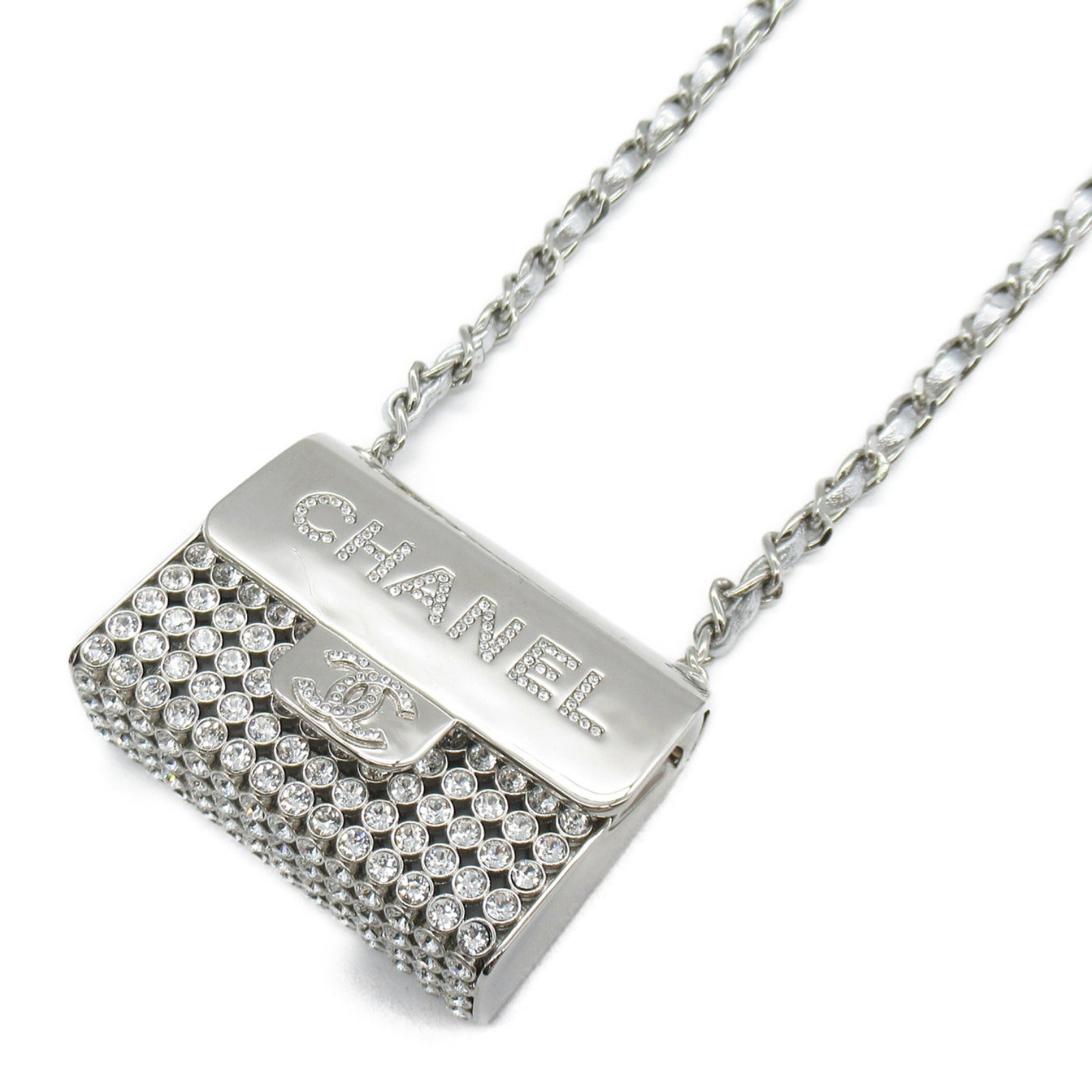 CHANEL **【激減優惠】金屬Matelasse Bag Charm掛飾銀色