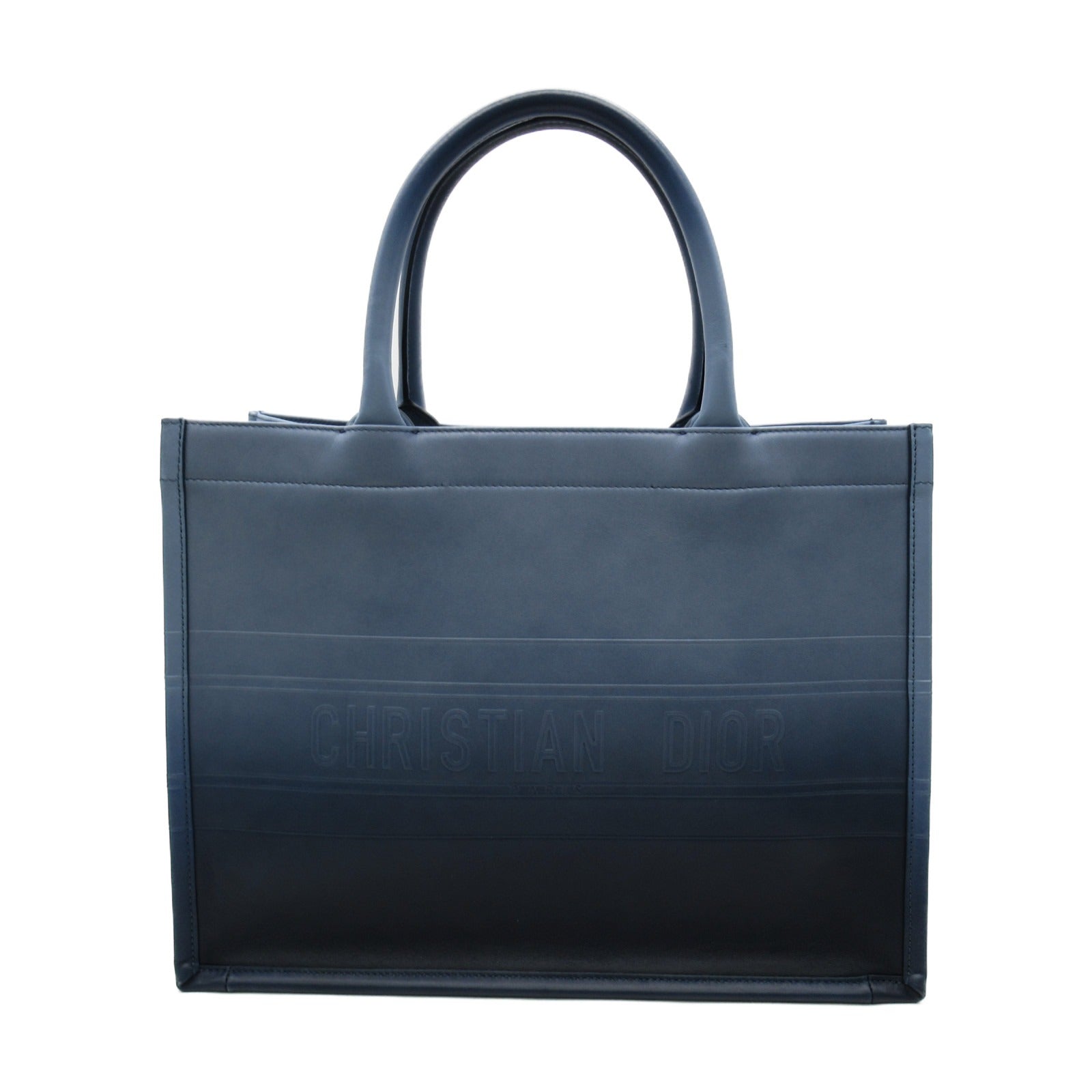 Dior 【激減優惠】皮革Book Tote手挽袋藍色