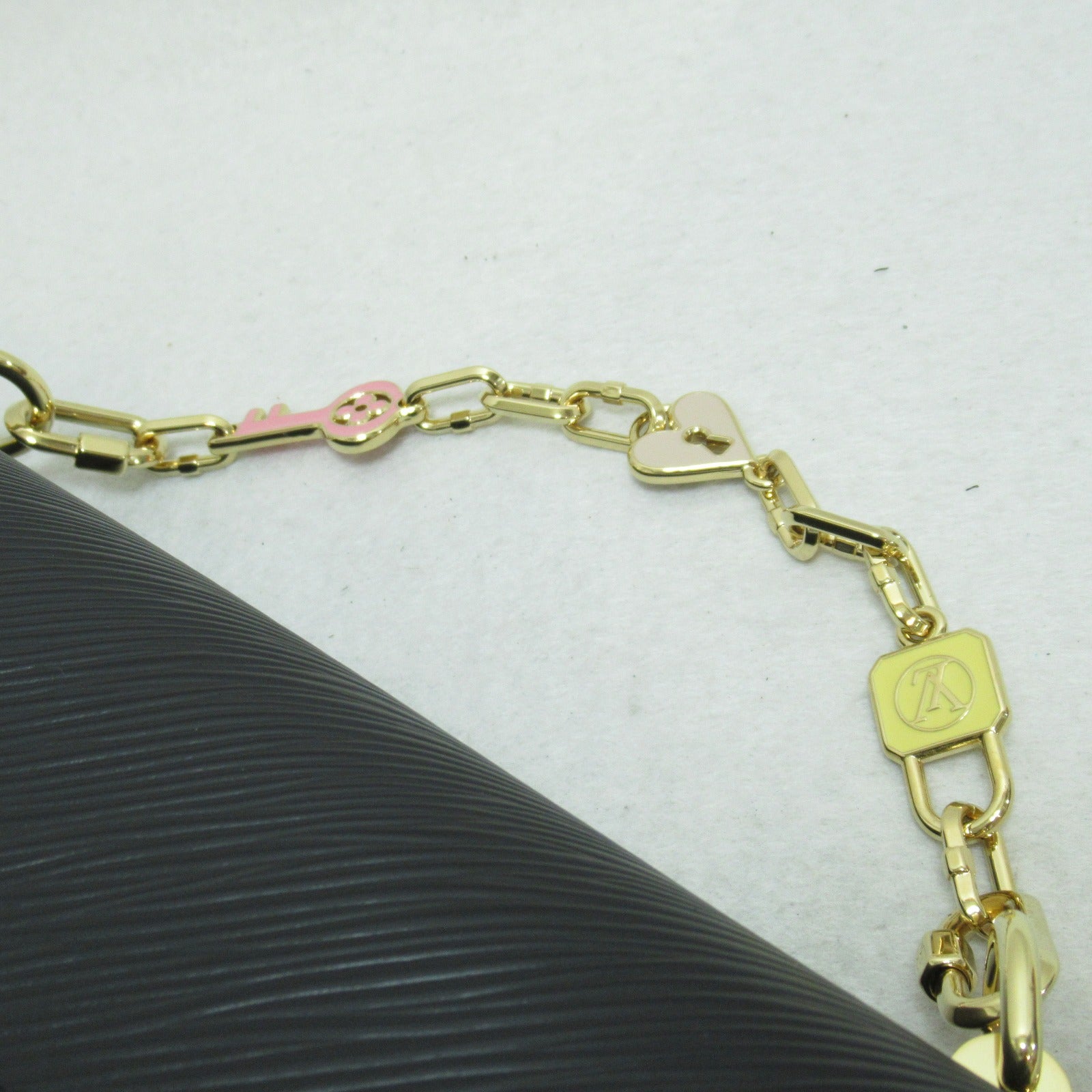 LOUIS VUITTON Epi Twisted MM手挽肩背兩用袋黑色