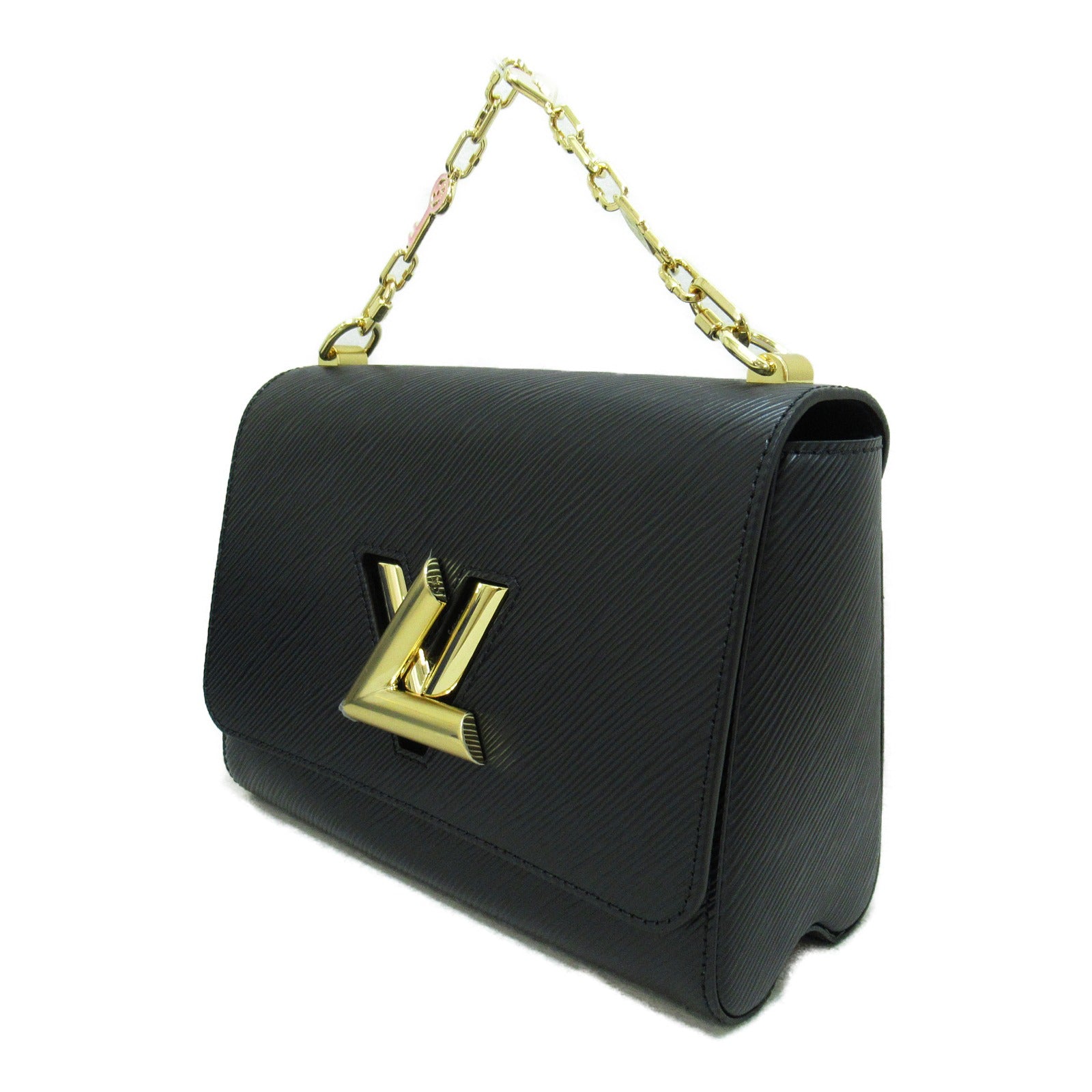LOUIS VUITTON Epi Twisted MM手挽肩背兩用袋黑色