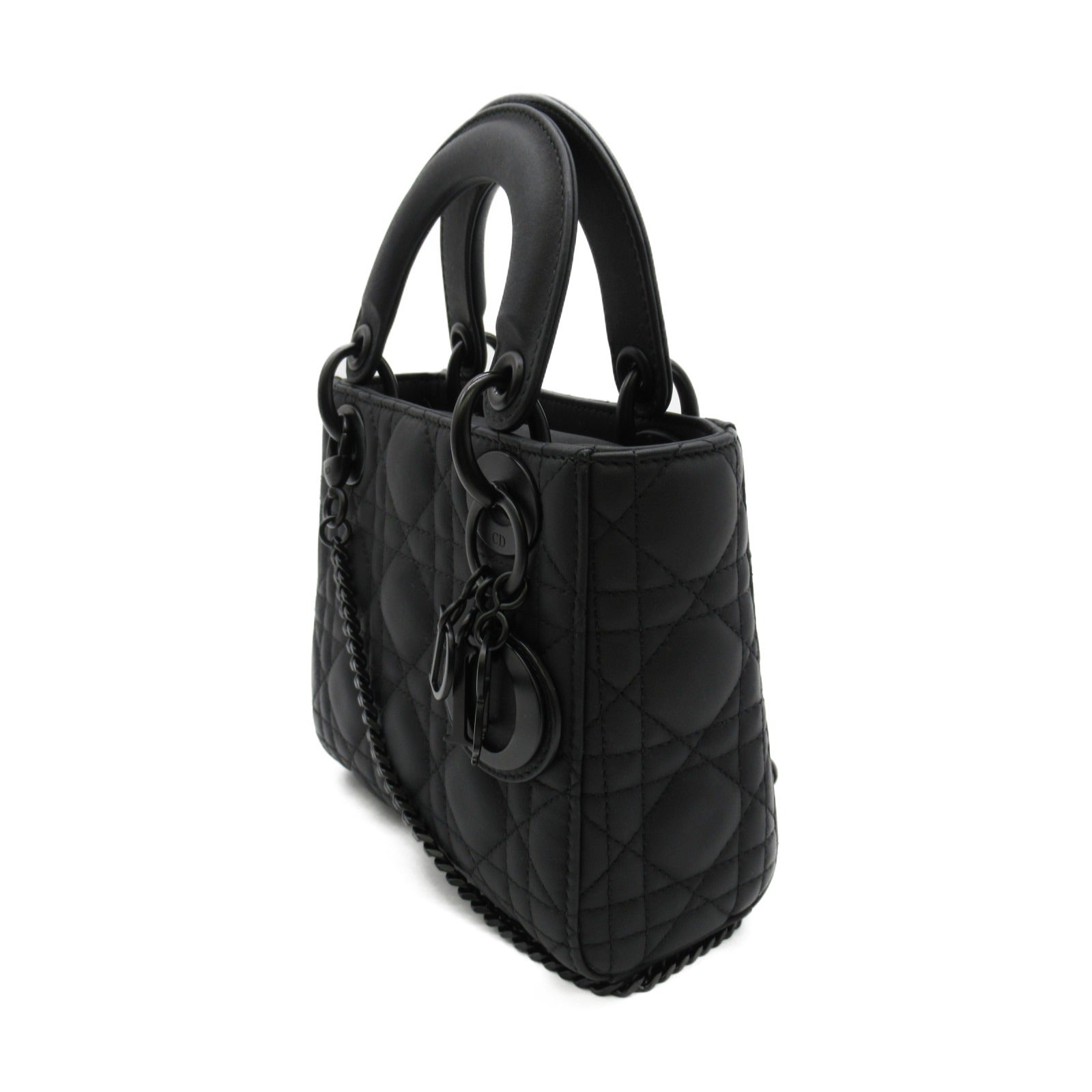 Dior 牛皮皮革Lady Dior Tote手挽袋黒色