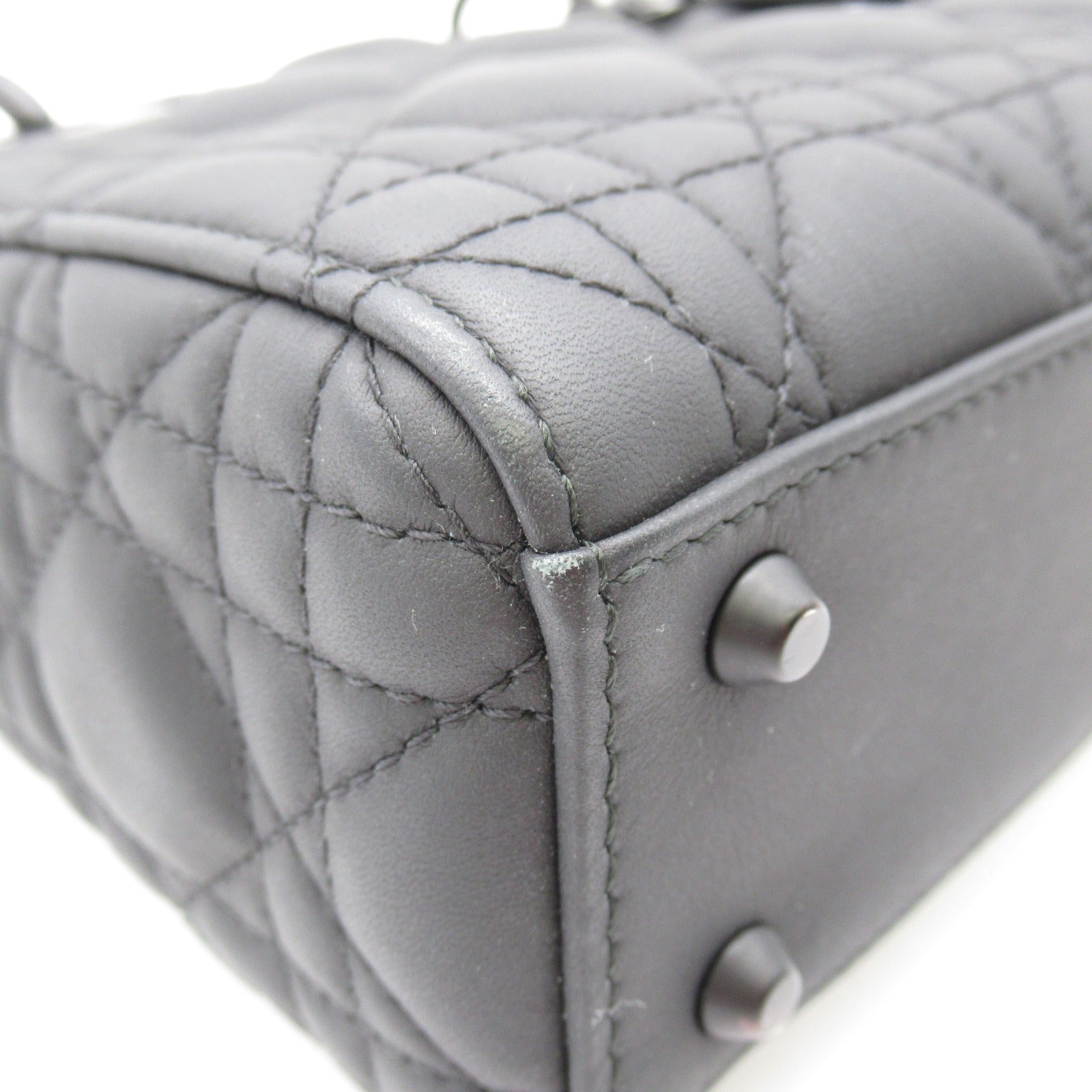 Dior 牛皮皮革Lady Dior Tote手挽袋黒色