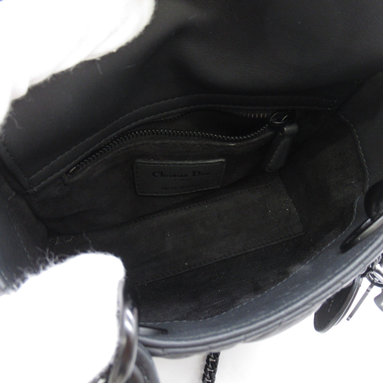 Dior 牛皮皮革Lady Dior Tote手挽袋黒色